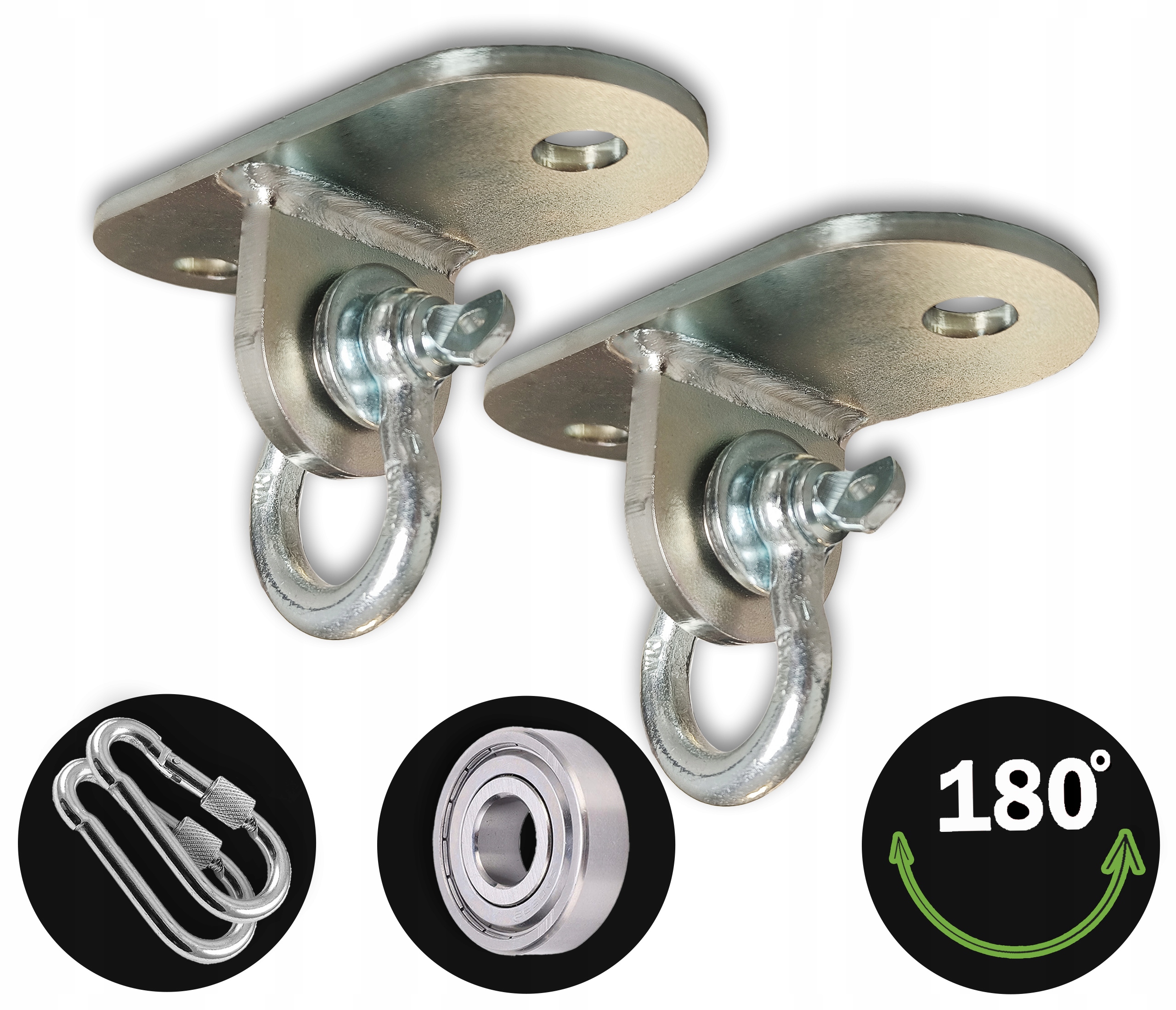 Uchwyt huśtawki uchwyty z Łożyskiem i szeklą Ocynkowany wieszak łożyskowany