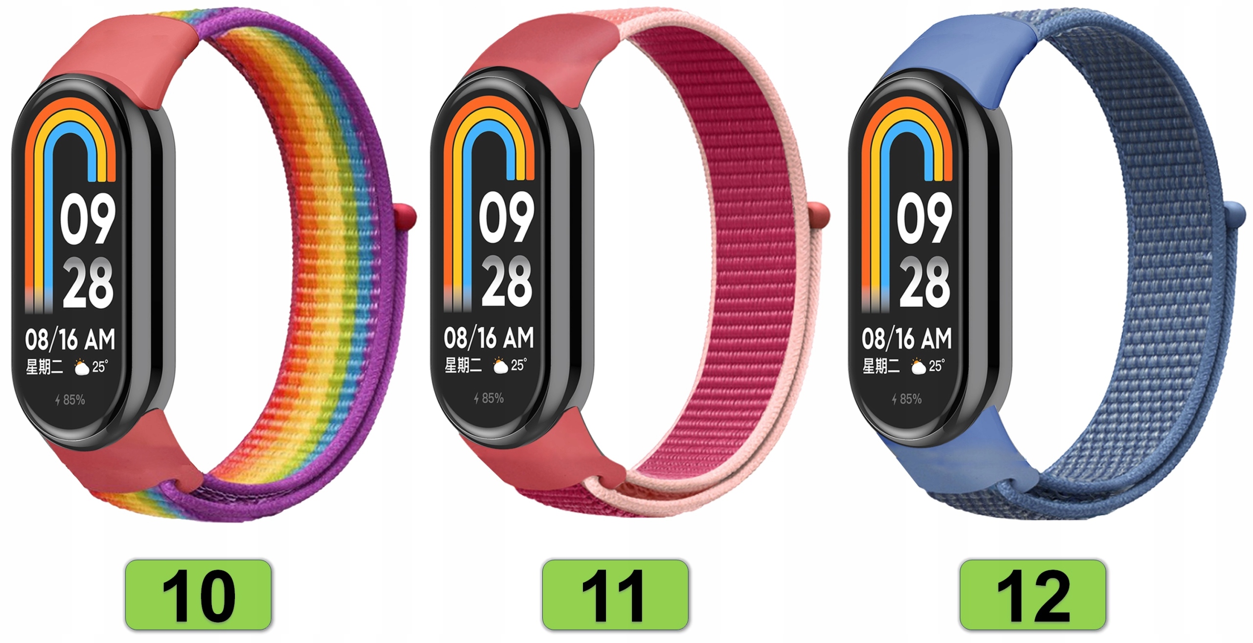 PASEK OPASKA BRANSOLETA DO SMARTBANDA XIAOMI MI BAND 8 |WYBÓR SUPER KOLORÓW Stan opakowania oryginalne