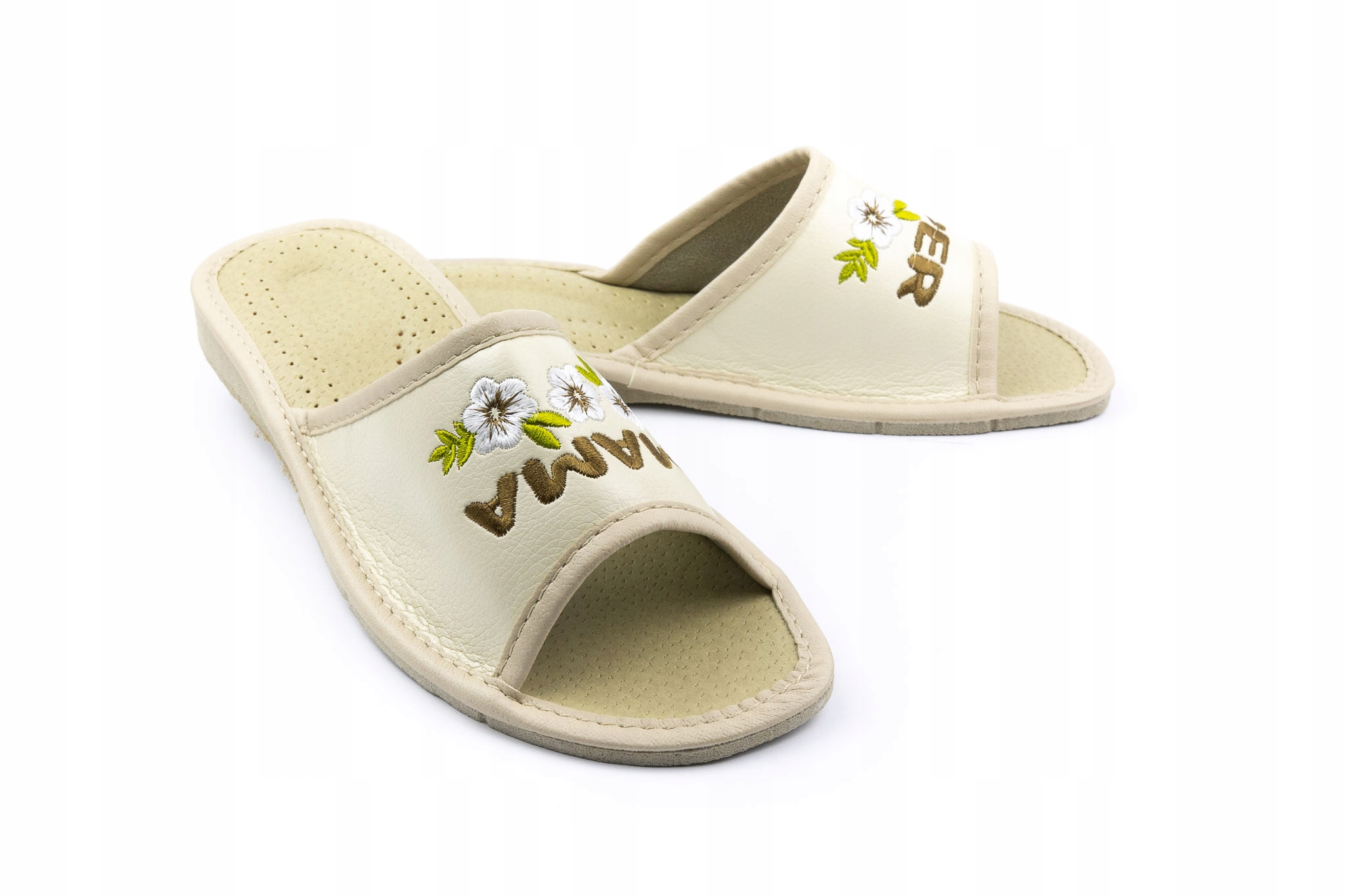 Pantofle, kapcie damskie, SUPER MAMA na PREZENT Rozmiar 38