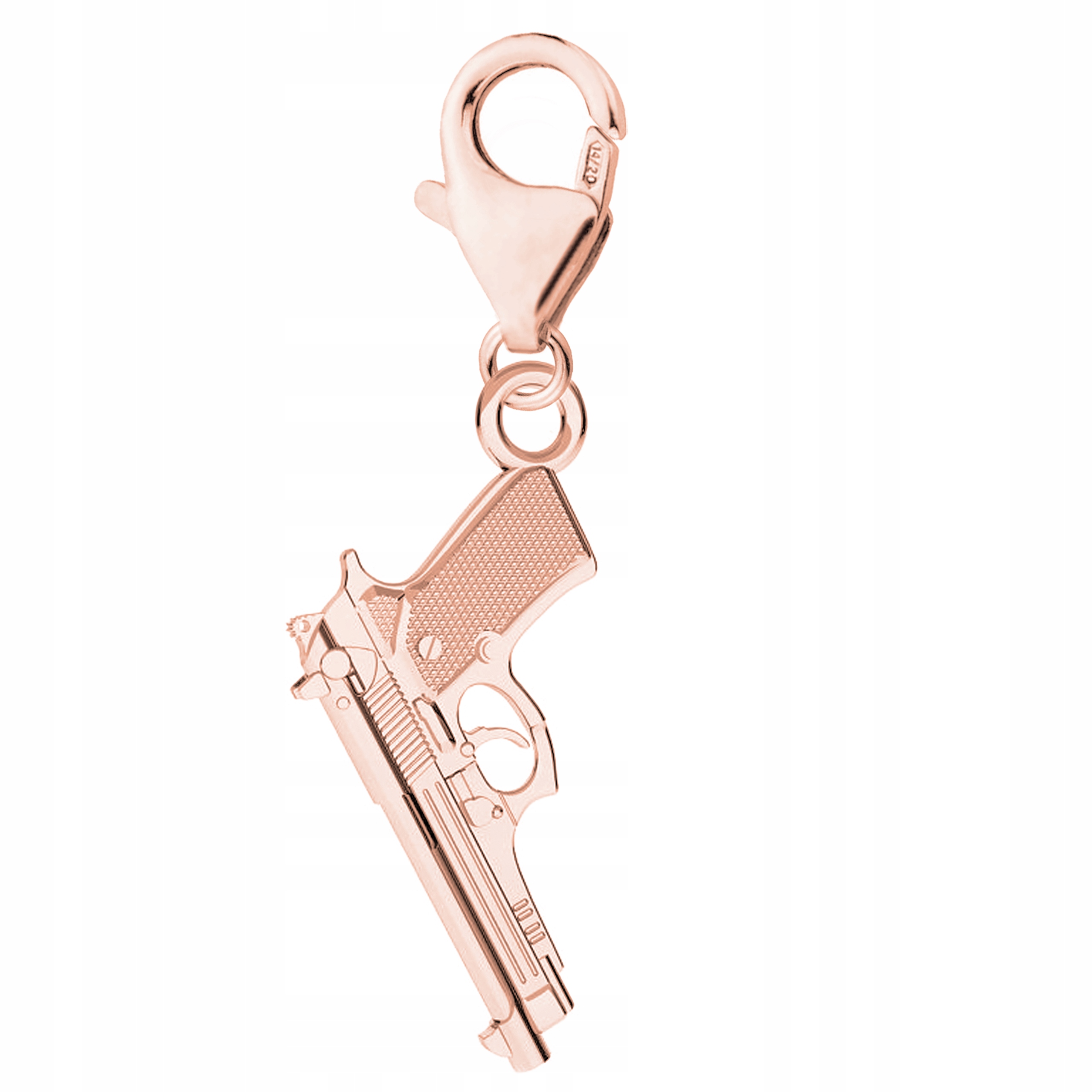Přívěsek Malá Pistole růžové zlato stříbro 925