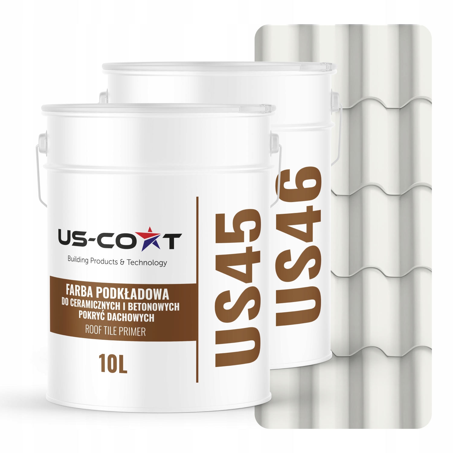 Farba Na Keramické Strešné Krytiny Základný Náter Biela Cestná RAL9016 74m2 Polomatná