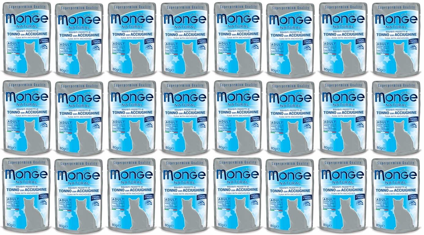 Monge Buste – tuňák s ančovičkami v želé 24 x 80 g