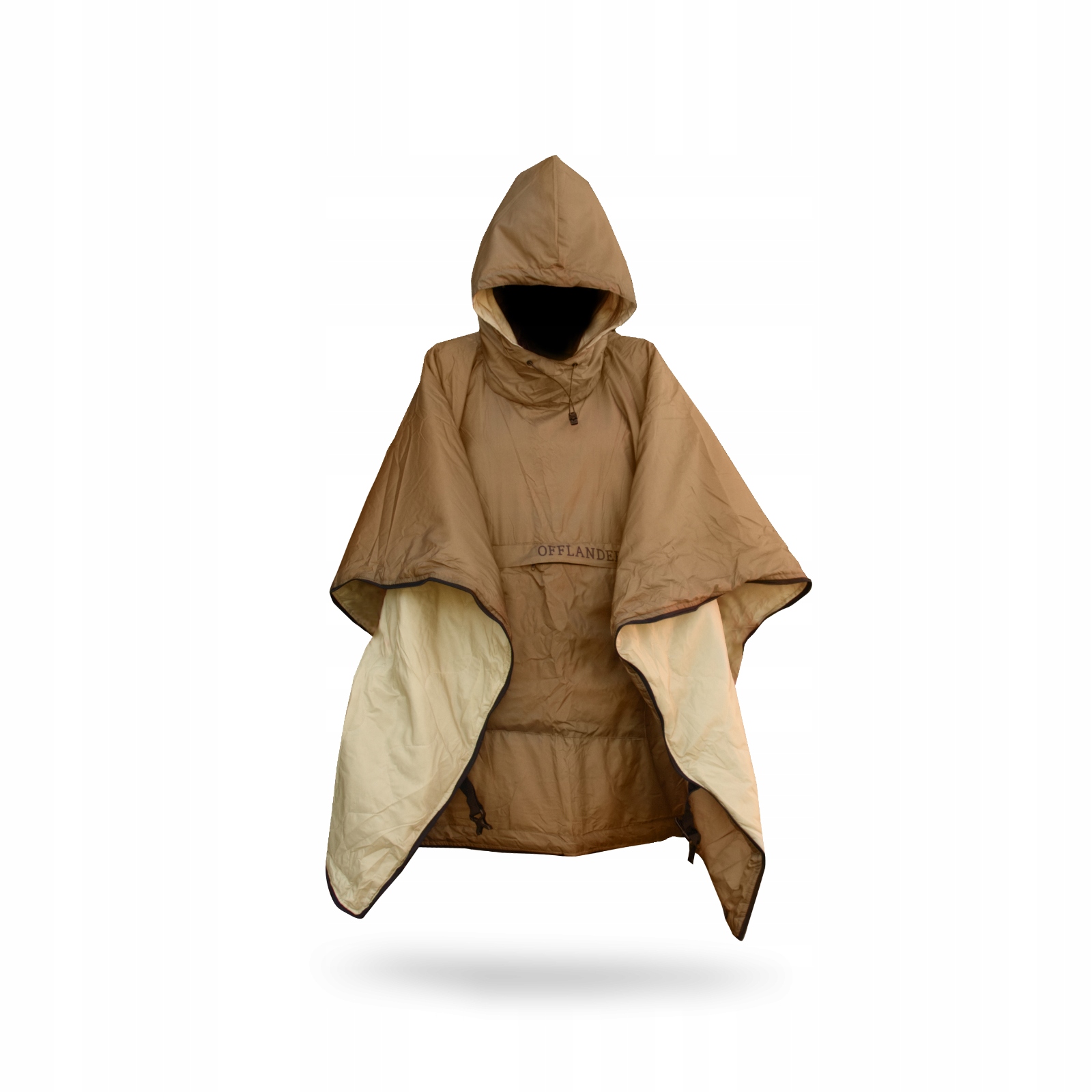 Ponczo kempingowe biwak Offlander cienkie z ogrzewaczem 3 w 1 śpiwór koc