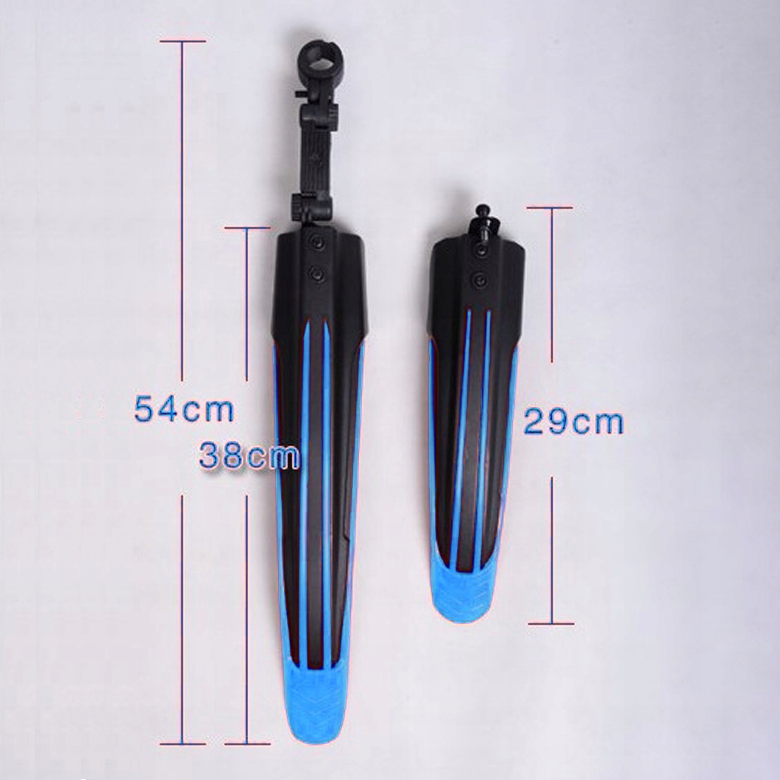 BŁOTNIKI ROWEROWE ZESTAW KOMPLET PRZÓD TYŁ ROWER 2 SZT MTB 24-26 NIEBIESKIE Marka Gearox