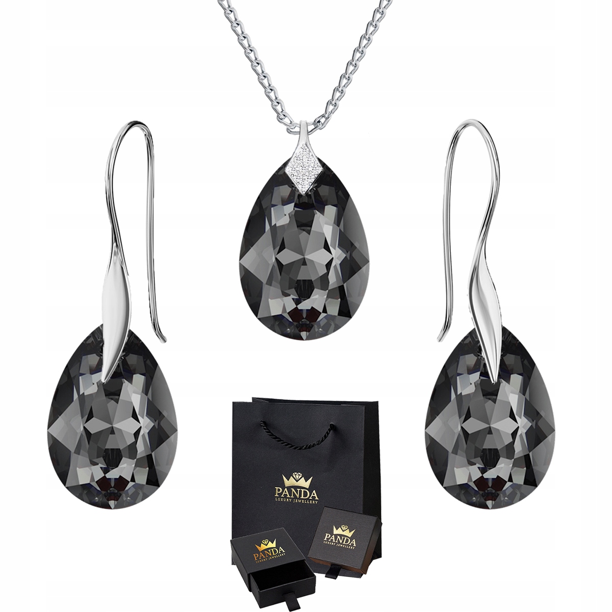 

Komplet Biżuterii Haki Swarovski Srebro Prezent