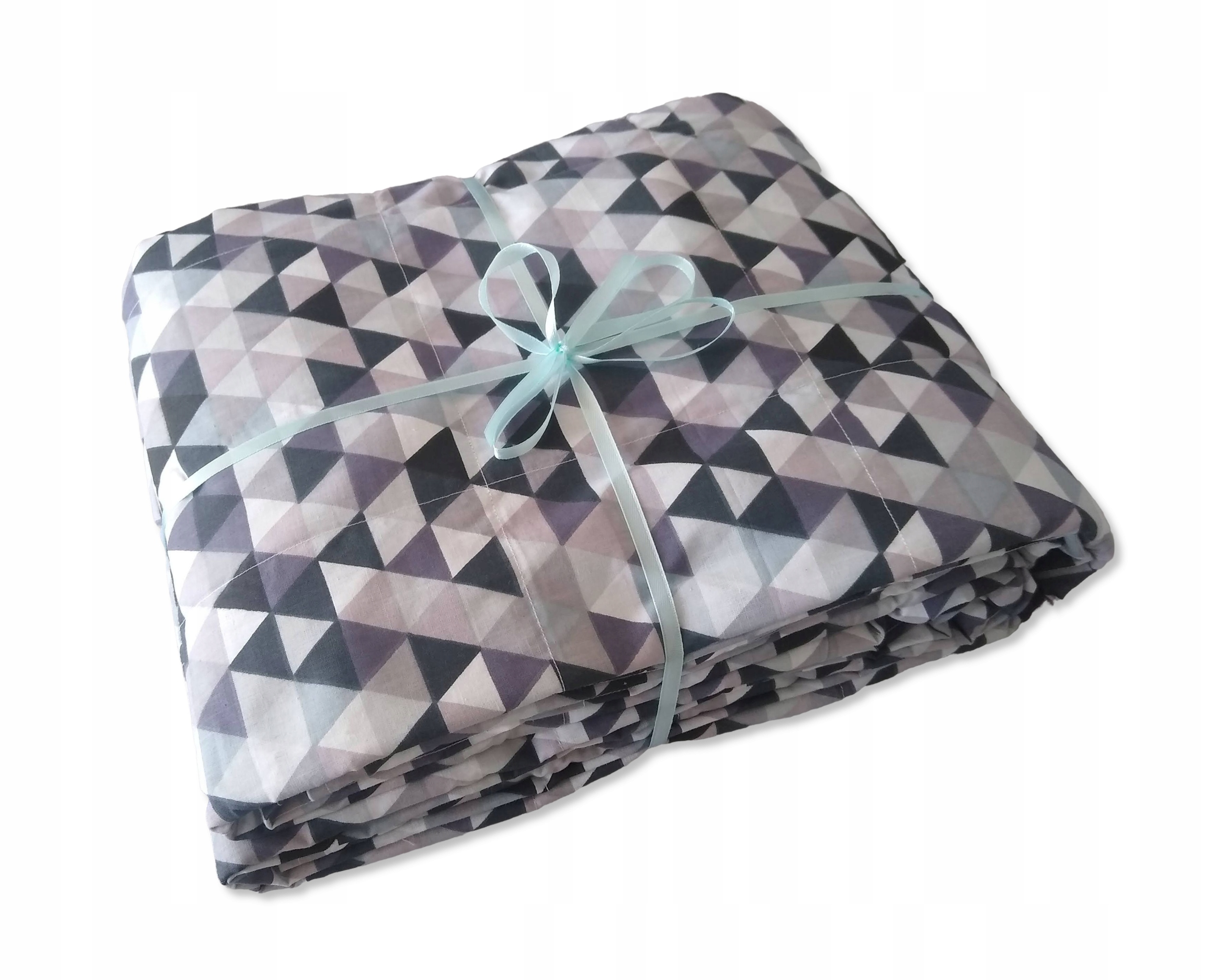 Kołdra obciążeniowa koc sensoryczny 150x200 15kg trójkąty szare