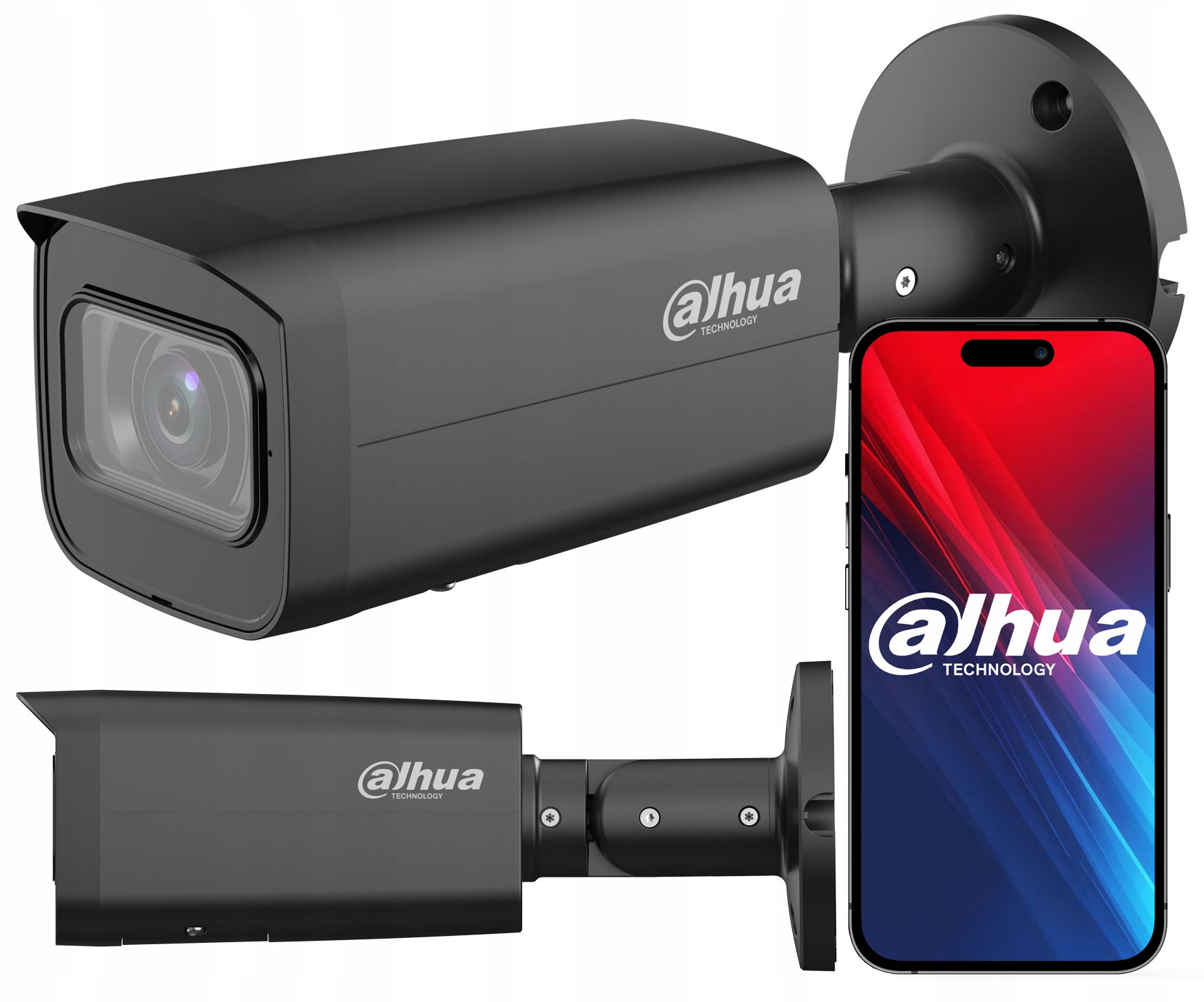 8Mpx Ip kamera Motozoom 2,7-13,5 mm IPC-HFW2841T-ZAS Black IR60m Analytika