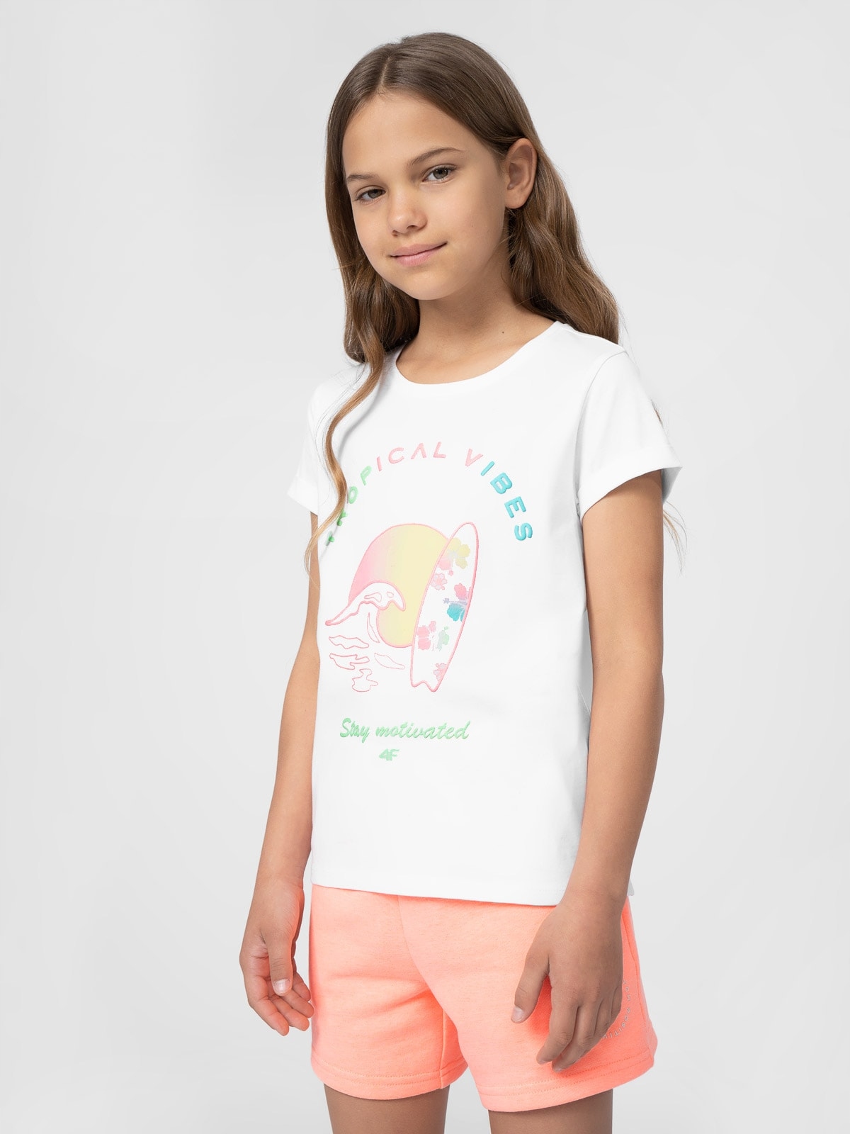 

Koszulka T- shirt 4F 4FJSS22TTSHF552-10S-140