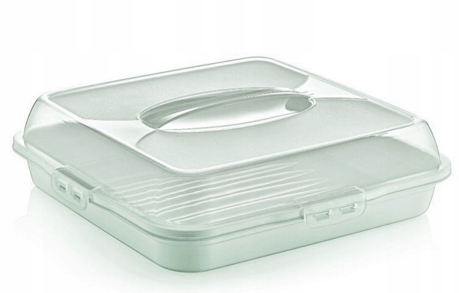 

Pojemnik pudełko na ciasto kwadratowy 35cm Zielony