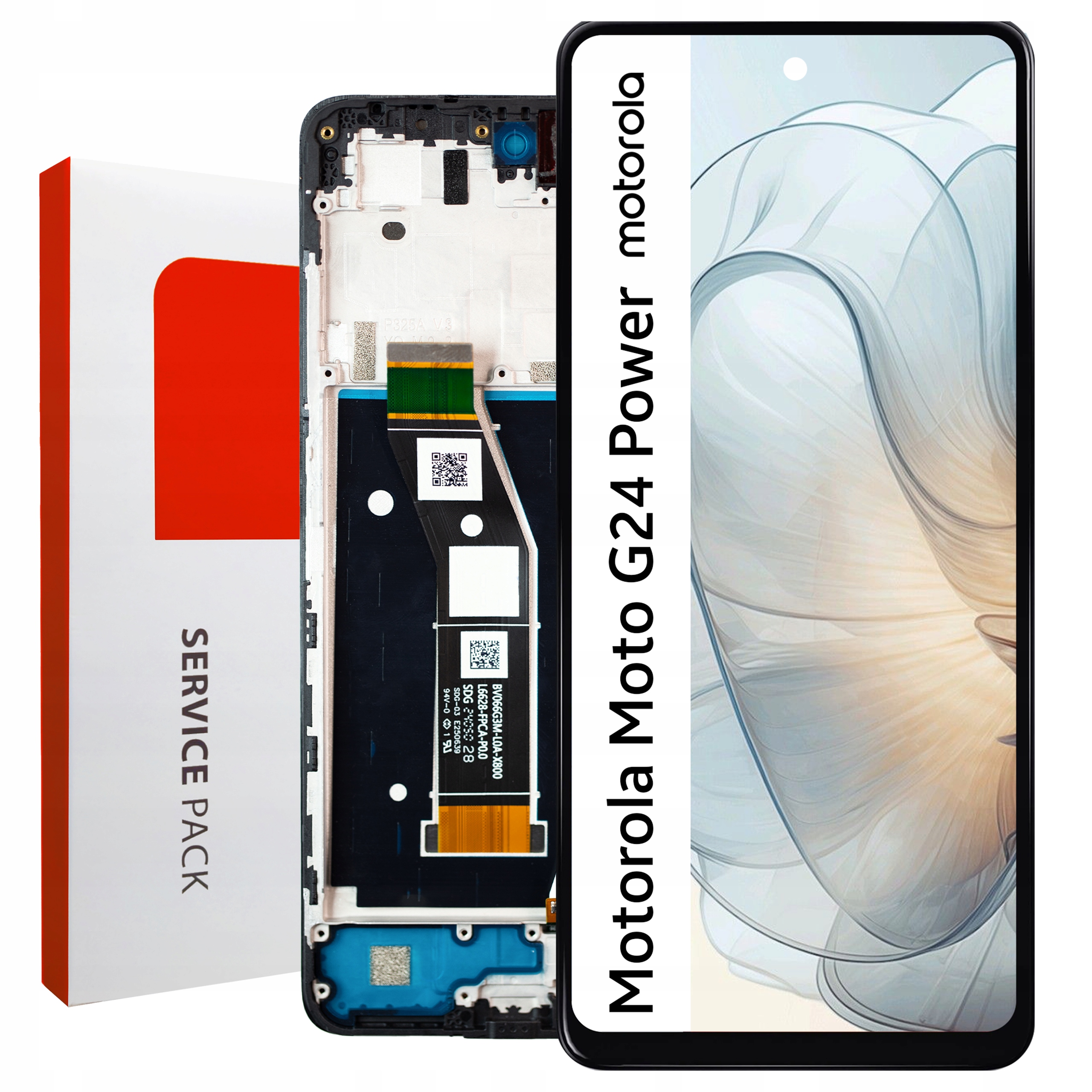 LCD pro Motorola G24 Power Service Pack Rámeček Matrix Originál Zila