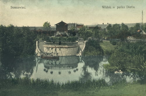 

Sosnowiec Park Dietla widok Reprodukcja 4801