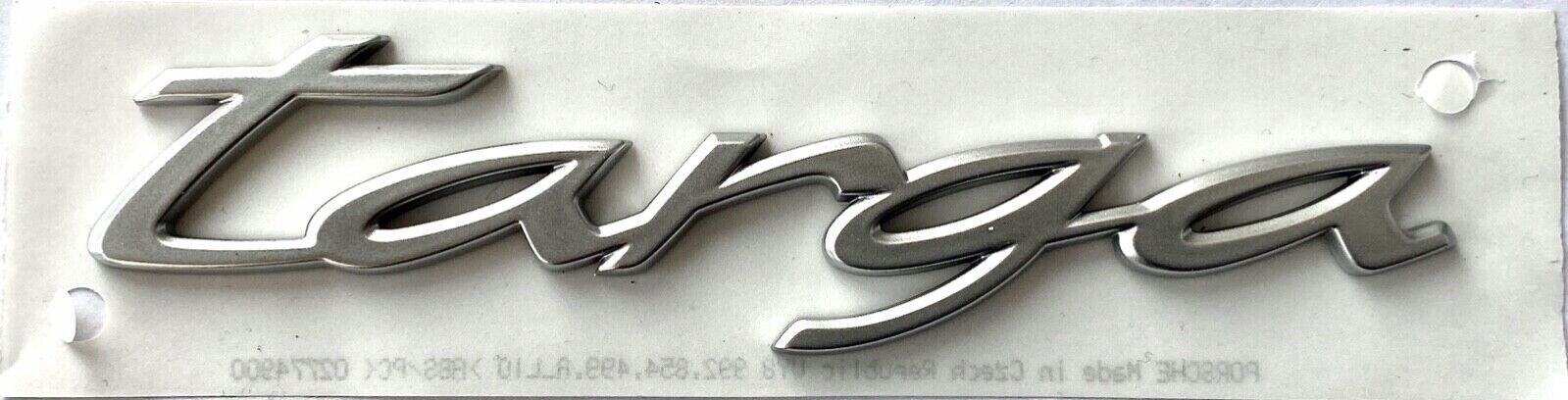 Porsche 911 992 Targa emblém logo bočné písmo