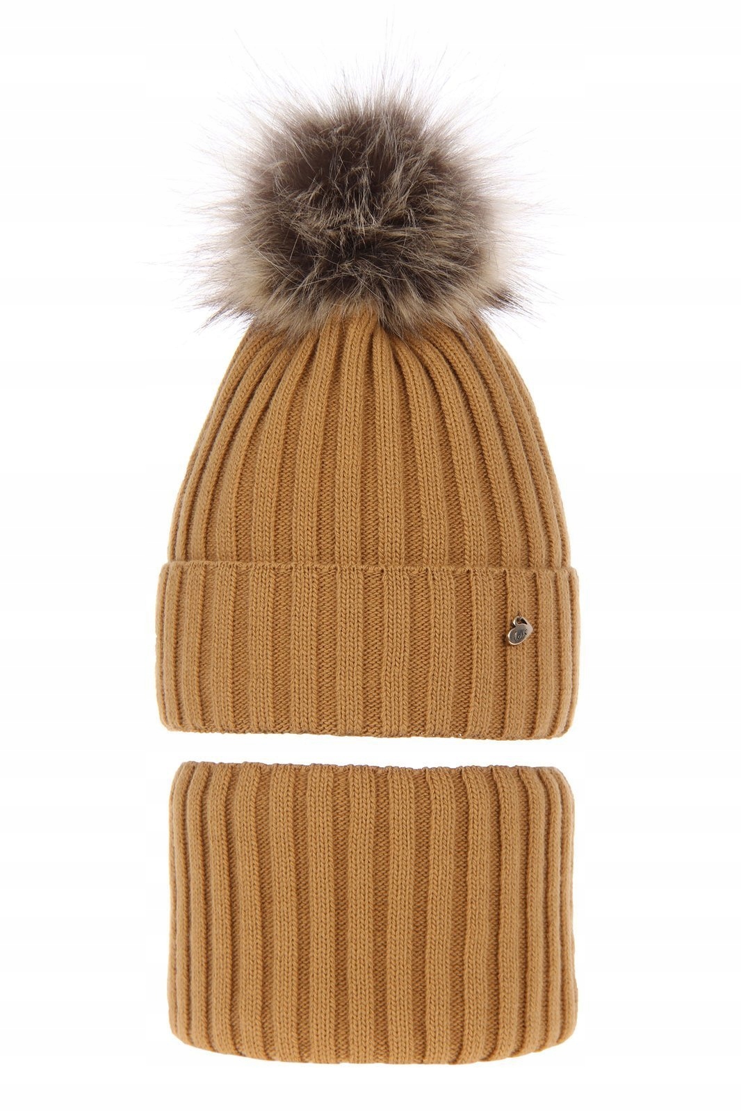 

Czapka Komin Komplet Zestaw na zimę Wilma 46-48 cm
