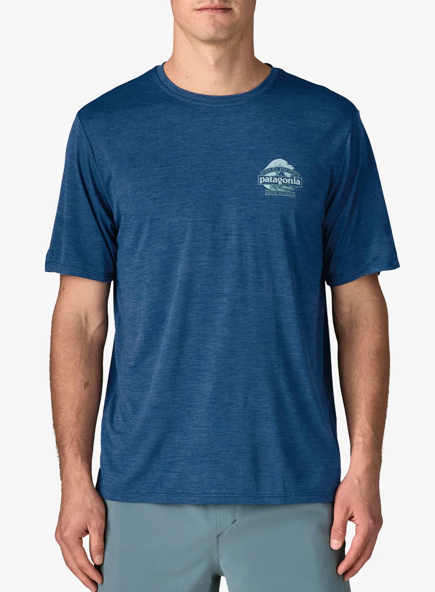 Tričko s potiskem Patagonia Cap Cool Daily Shirt Great Waves c.blue M