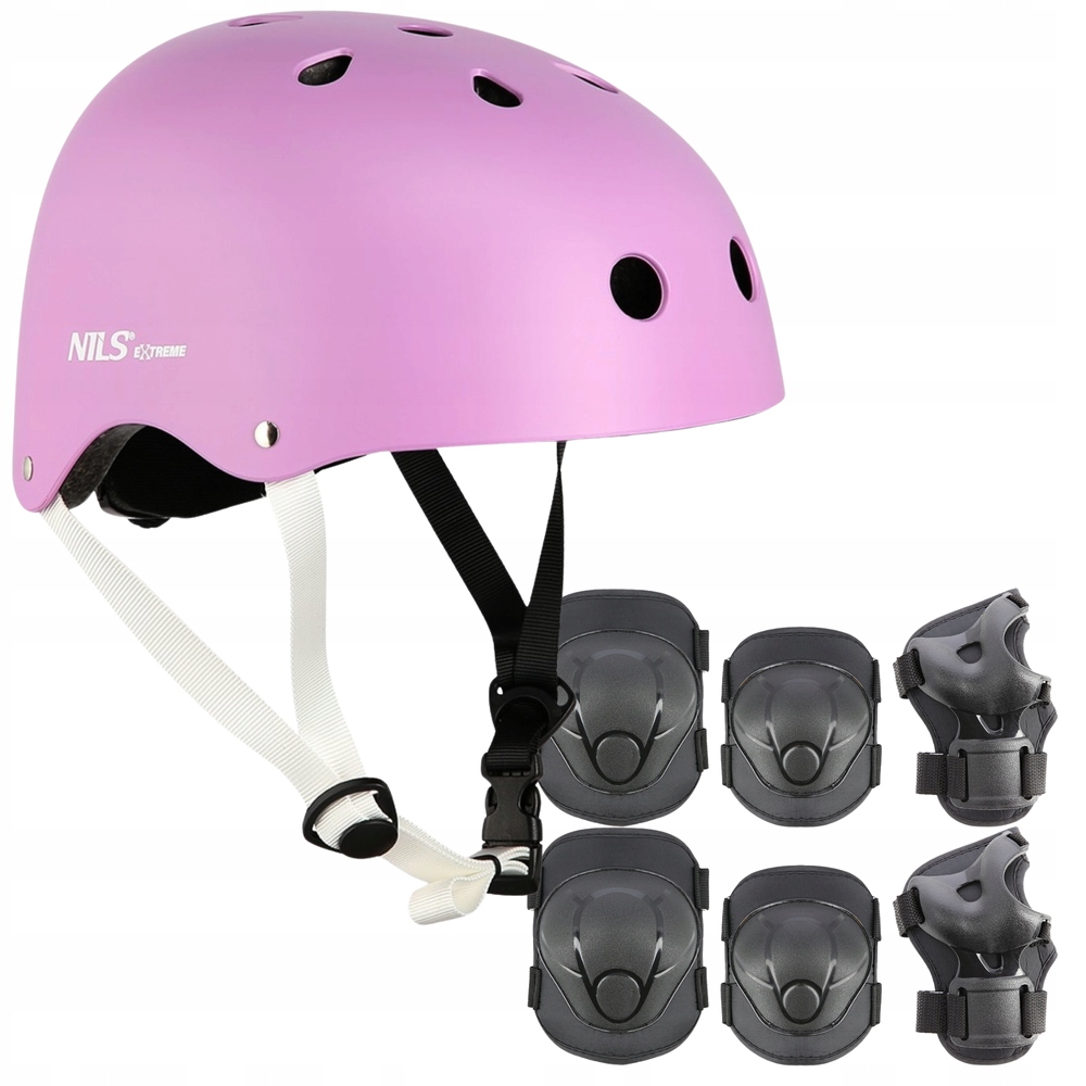 Cyklistická přilba s regulací chrániče Komplet na kolečkové brusle Velikost Xs