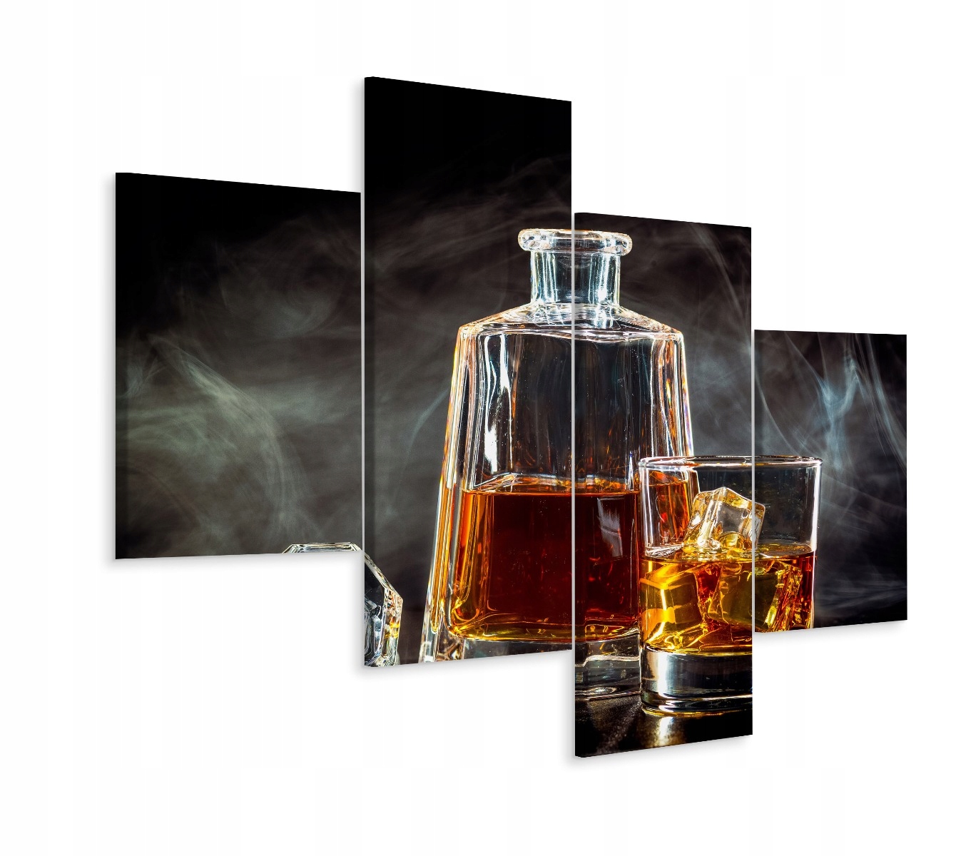 Obraz 4 Částečný Dým 3D Karafa S Whisky 240x150