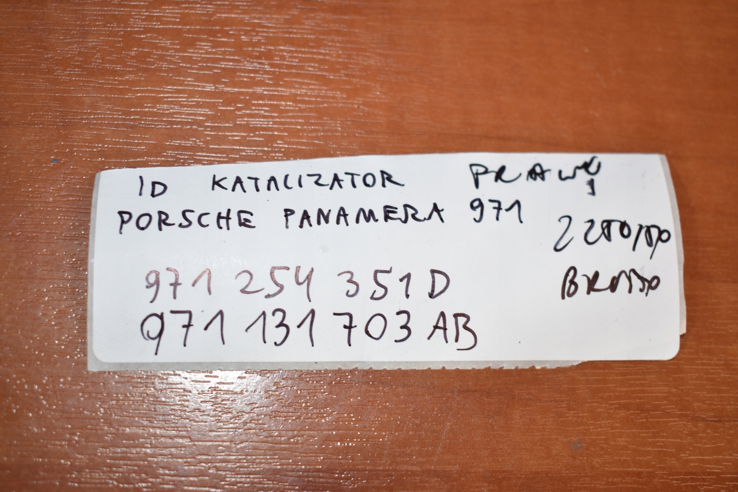 IDEALNY catalyst right PORSCHE PANAMERA 971 1