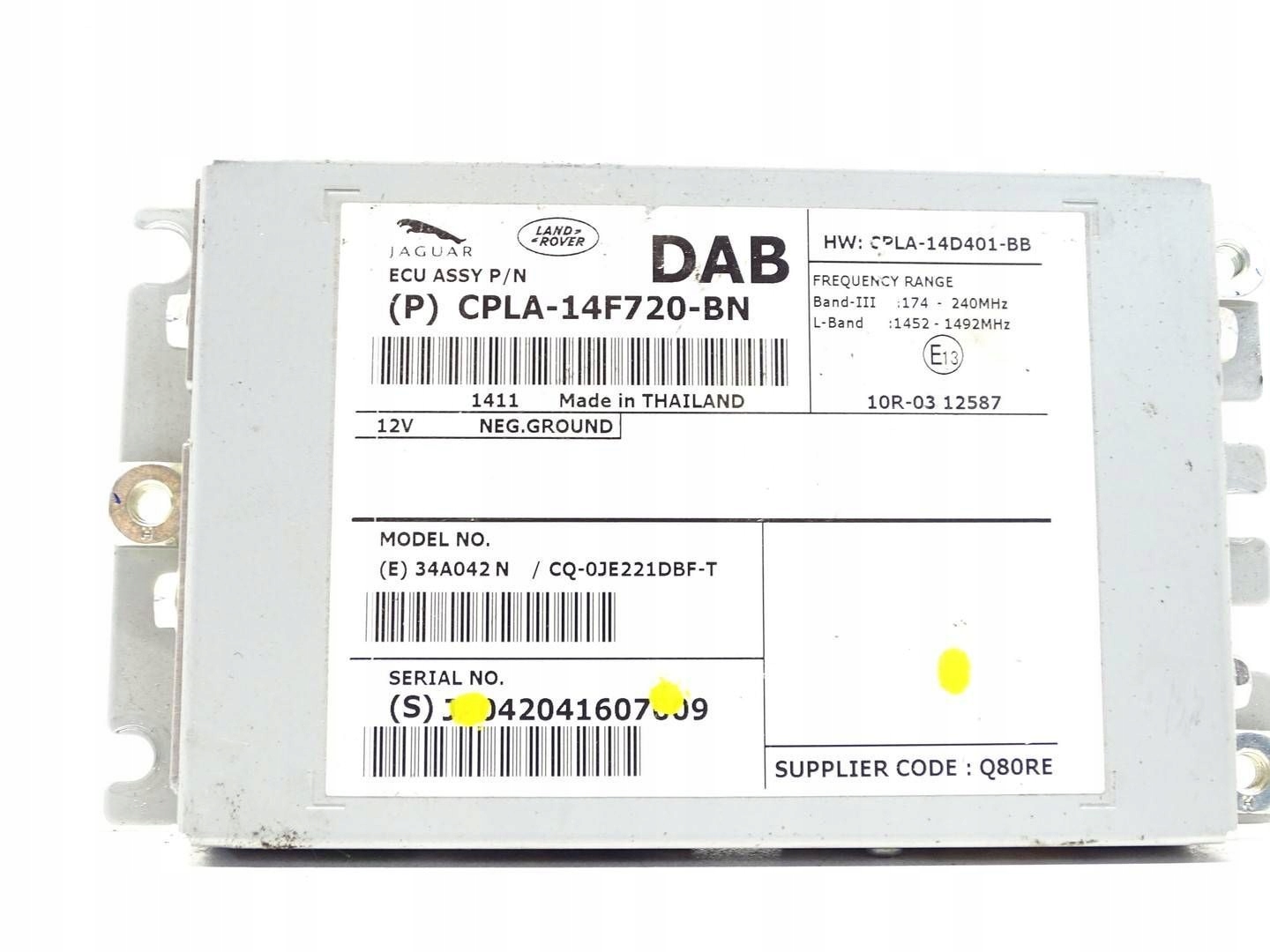 control unit audio HiFi Jaguar XF CPLA14F720BN