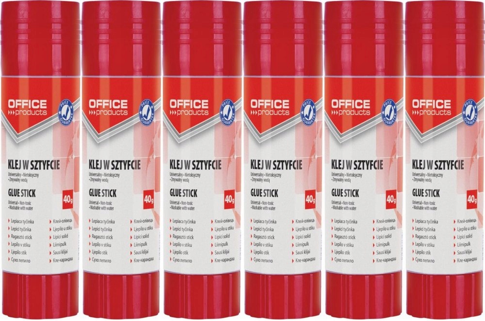 

Klej w sztyfcie Office Products biurowy 40g x6