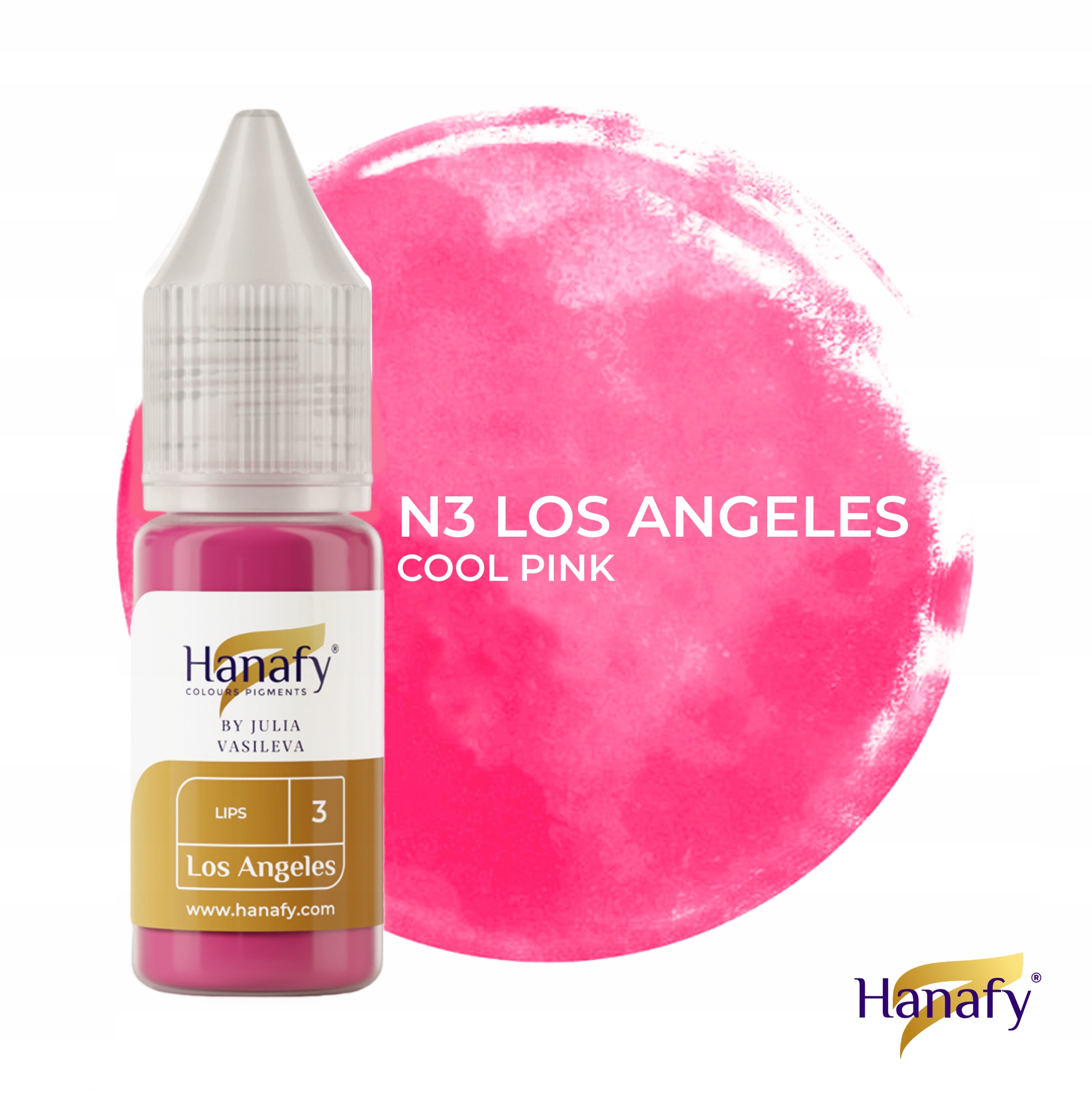Hybridní pigment na tetování Hanafy 3 Los Angeles by Julia Vasileva 10 ml