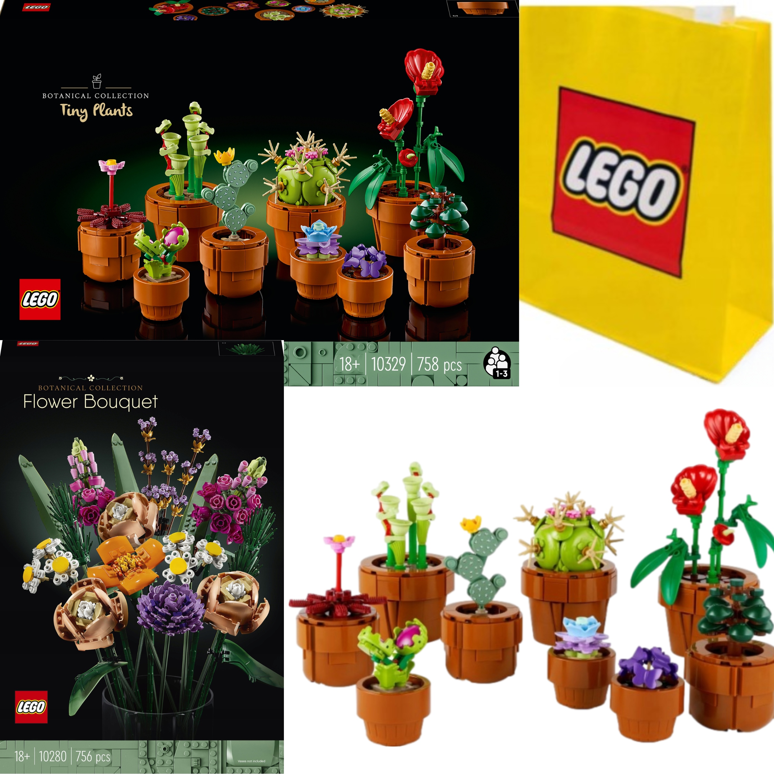 Lego Icons Valentýnský Set Květiny Dárek Malé Rostlinky 10329 10280