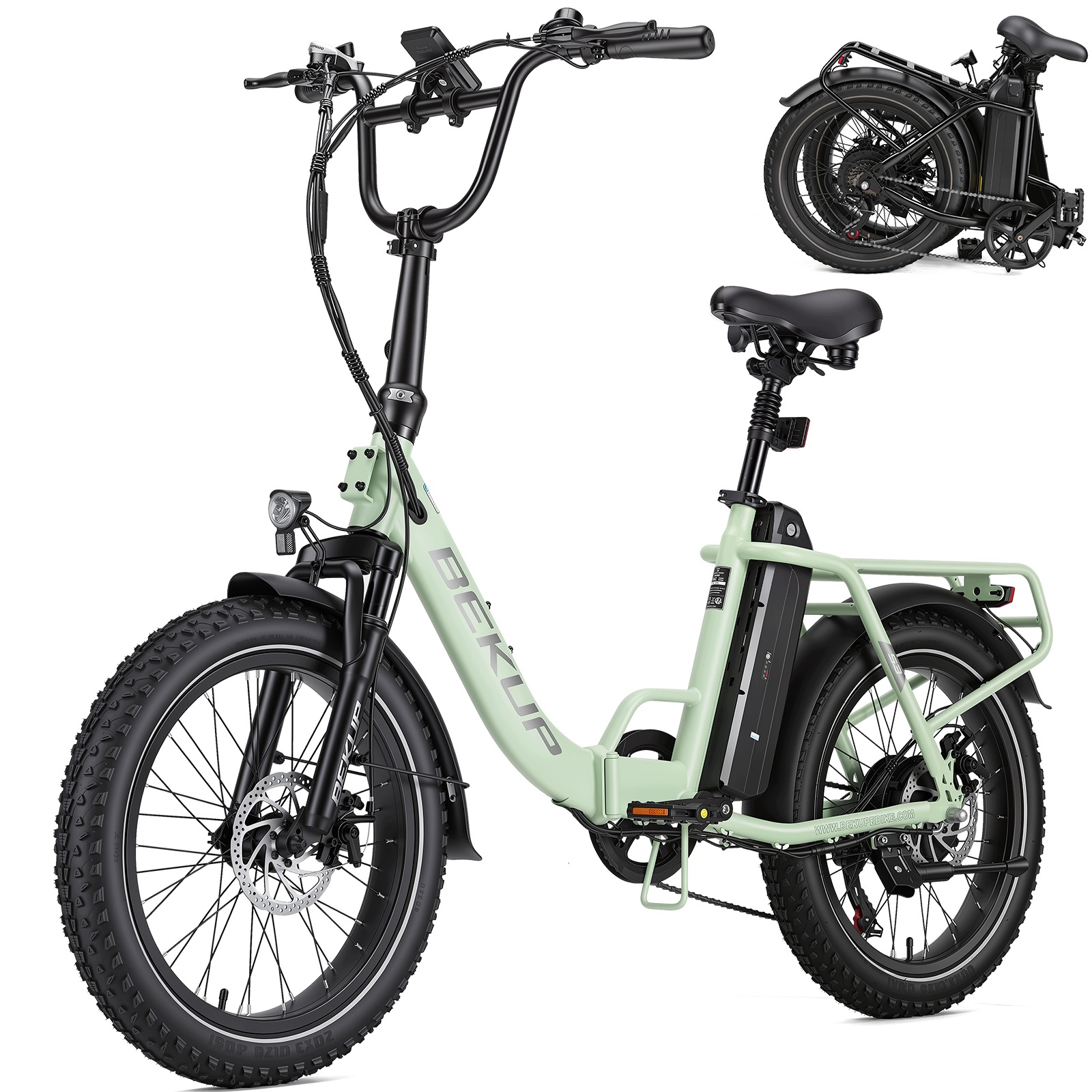 20“Składany elektryczny rower miejski Bekup S3 48V15Ah 250W 25km/h Shimano 7-s