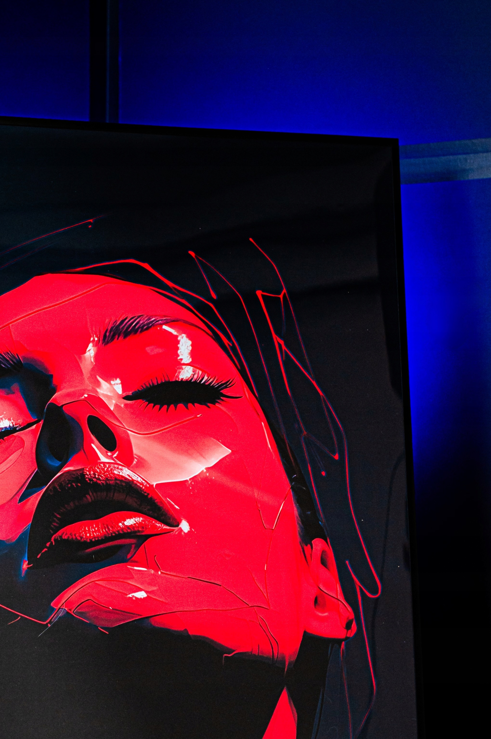 Plakat na Ścianę Obraz Krajobraz Góry Złota Noc 40x50 cm Premium ElliveX Tematyka pejzaże rośliny sztuka