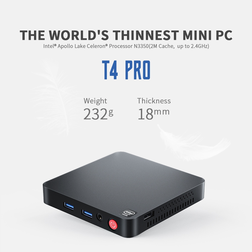 Hot sales Beelink T4 Pro 4K Mini PC Intel N3350 Windows10 Stan opakowania oryginalne