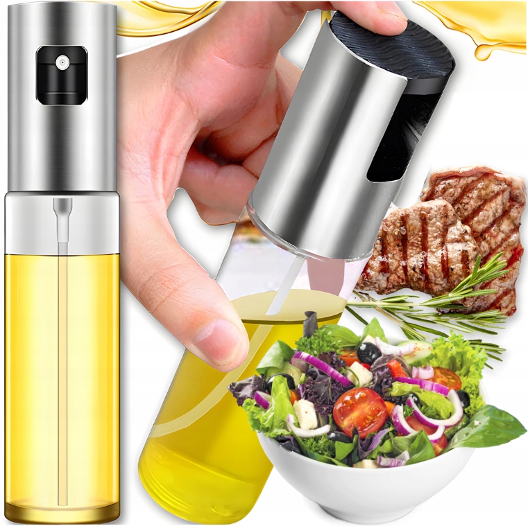 SPRYSKIWACZ DO OLEJU OLIWY OCTU DOKŁADNY ROZPYLACZ DOZOWNIK W SPRAYU 100ml