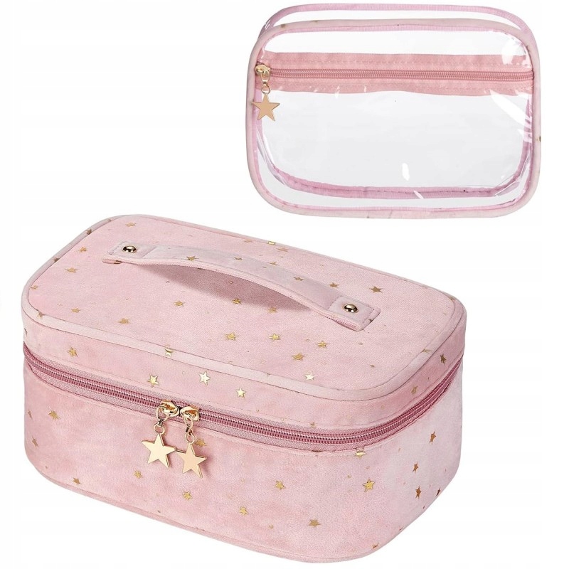 Livefy kosmetyczka Stars 2in1, różowa