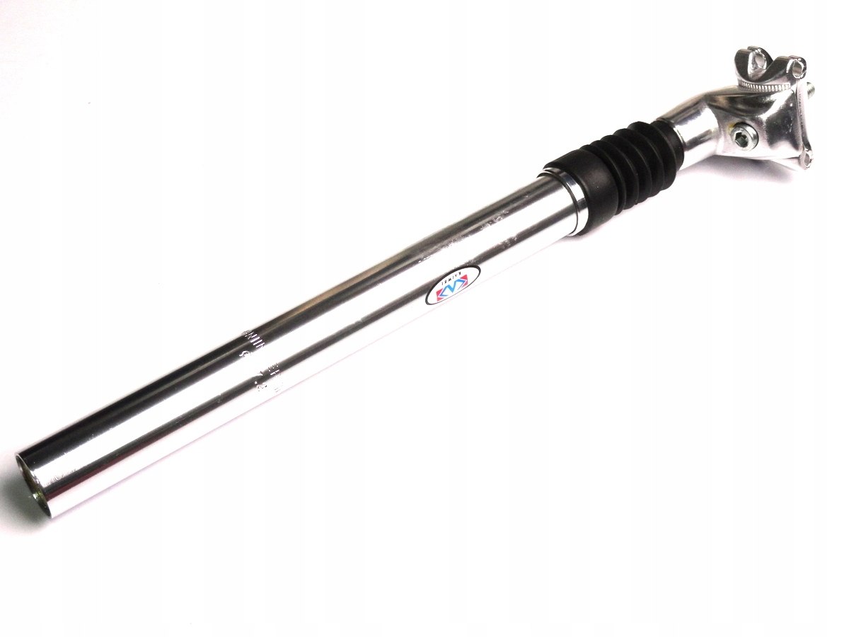 Wspornik siodła 27,2 mm amortyzowany srebrny 30 cm