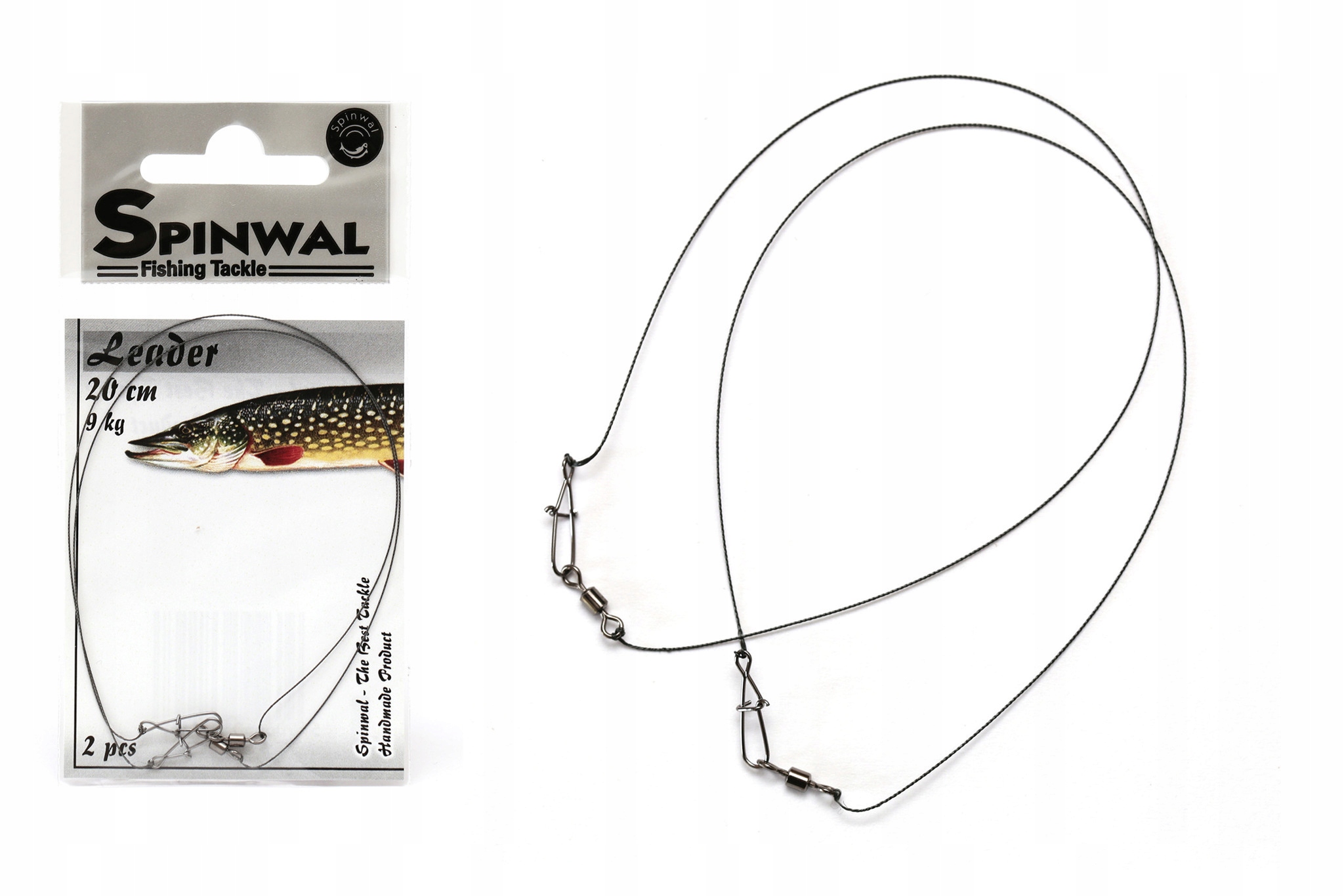 2x Przypon Wolframowy Spinwal 20cm/9kg