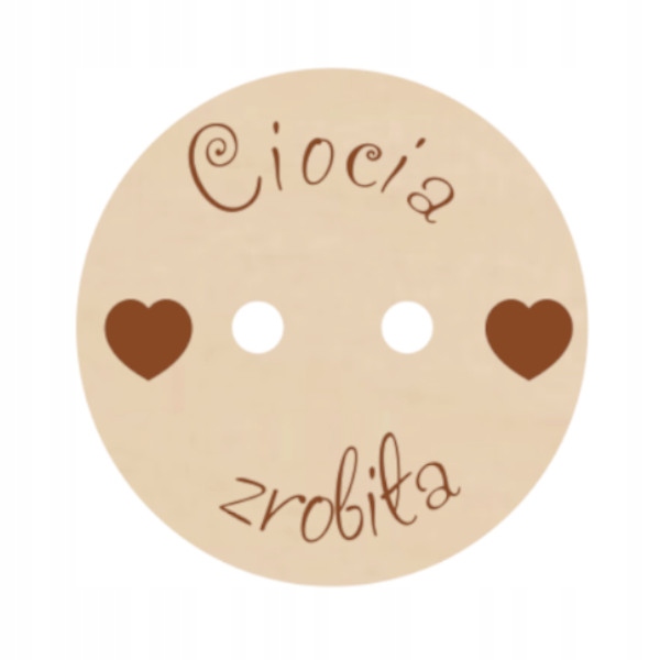 Guzik ozdobny wzór nr 5, ŚREDNI, 20szt , HAND MADE