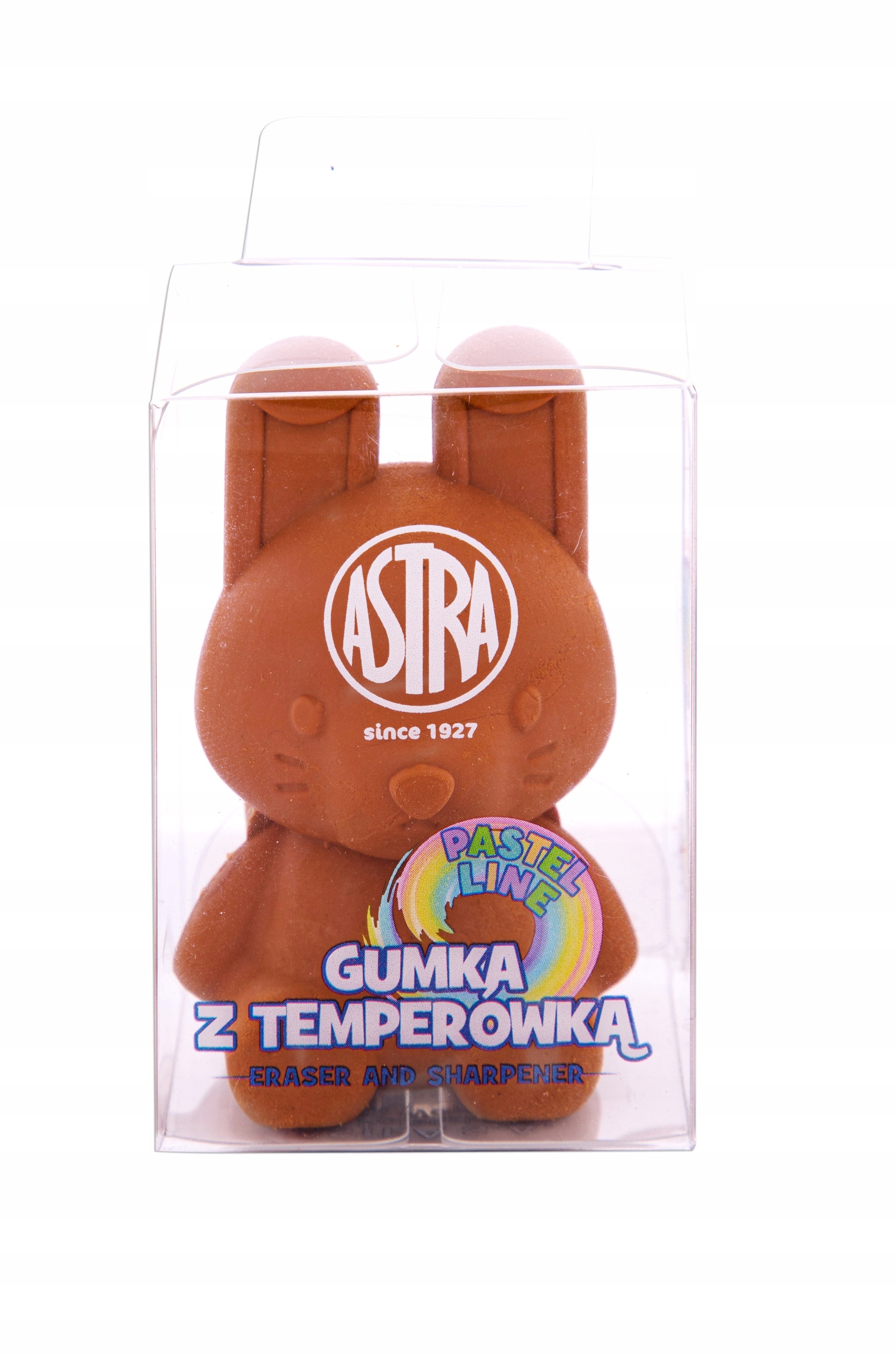 

Temperówka i gumka 2w1 Króliczek z plecakiem Astra