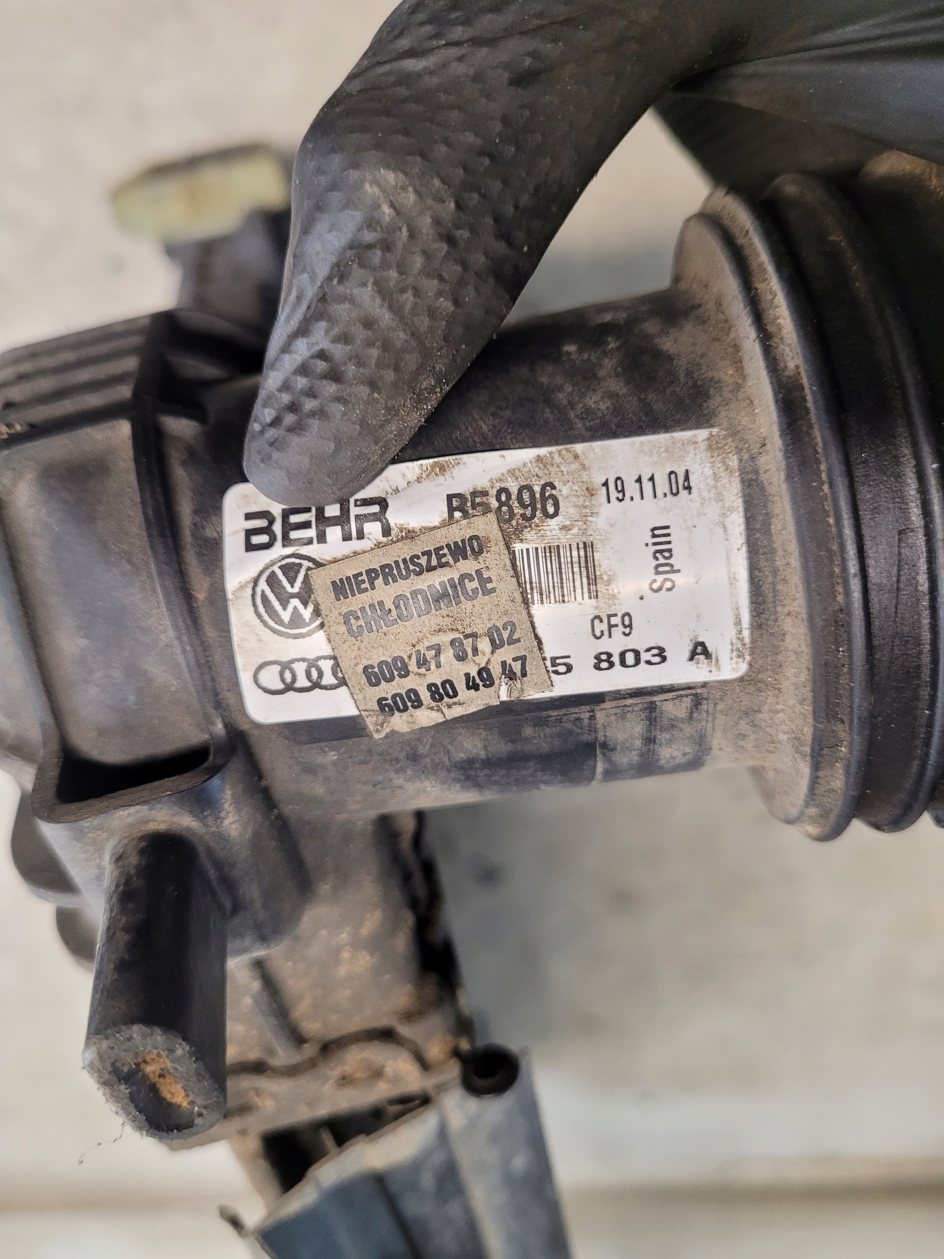 interkuler BEHR VW PASSAT B6 2.0TSI