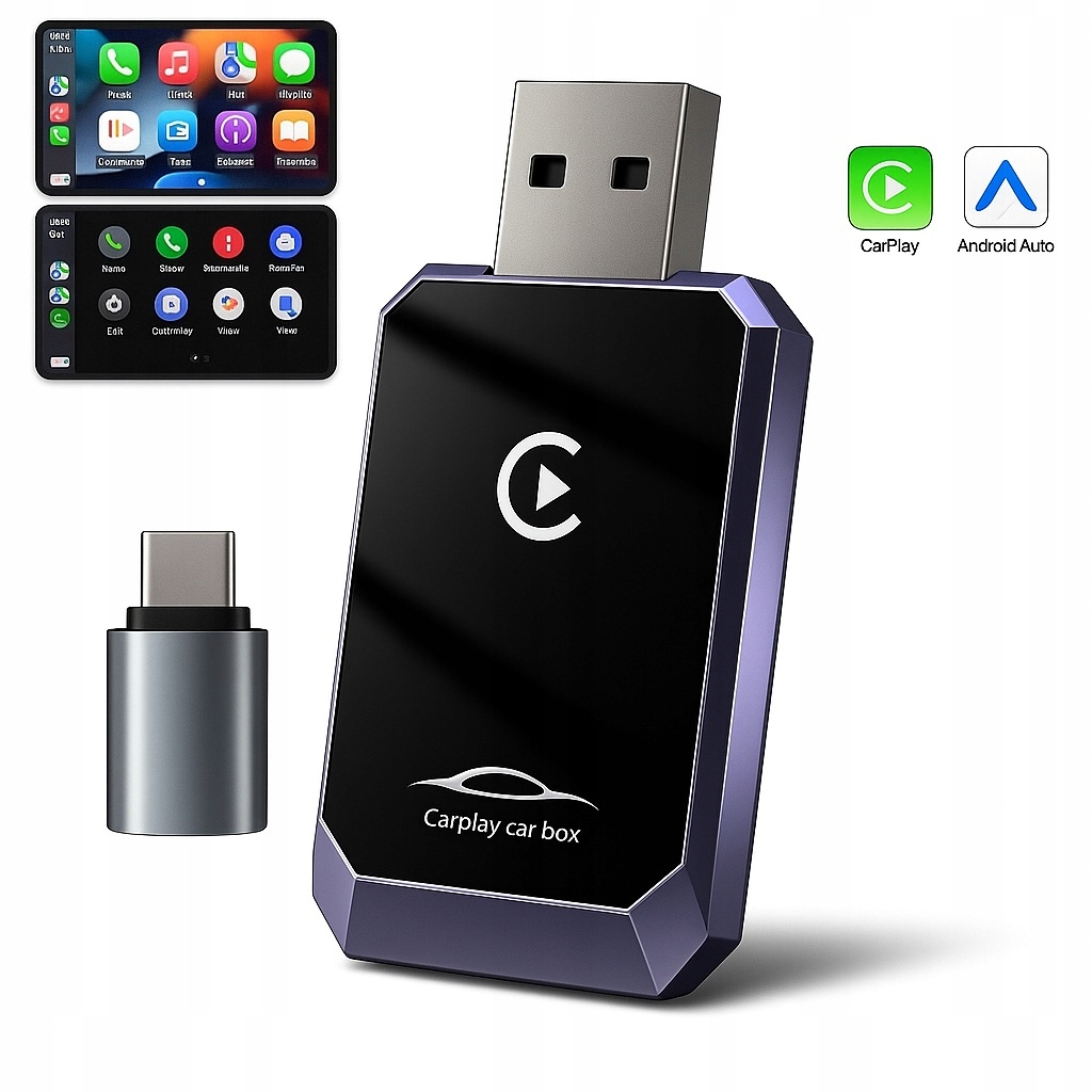 Ai&jl Bezdrátový Usb Adaptér Do Auta Pro Android Auto Apple Carplay