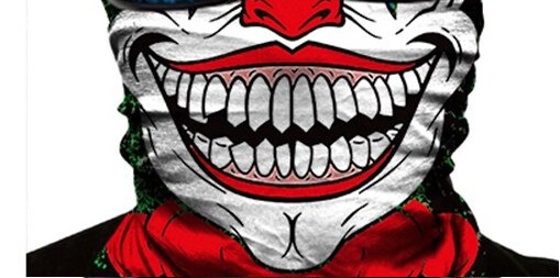 

Bandana Komin Joker halloween Czarna chusta 45 cm
