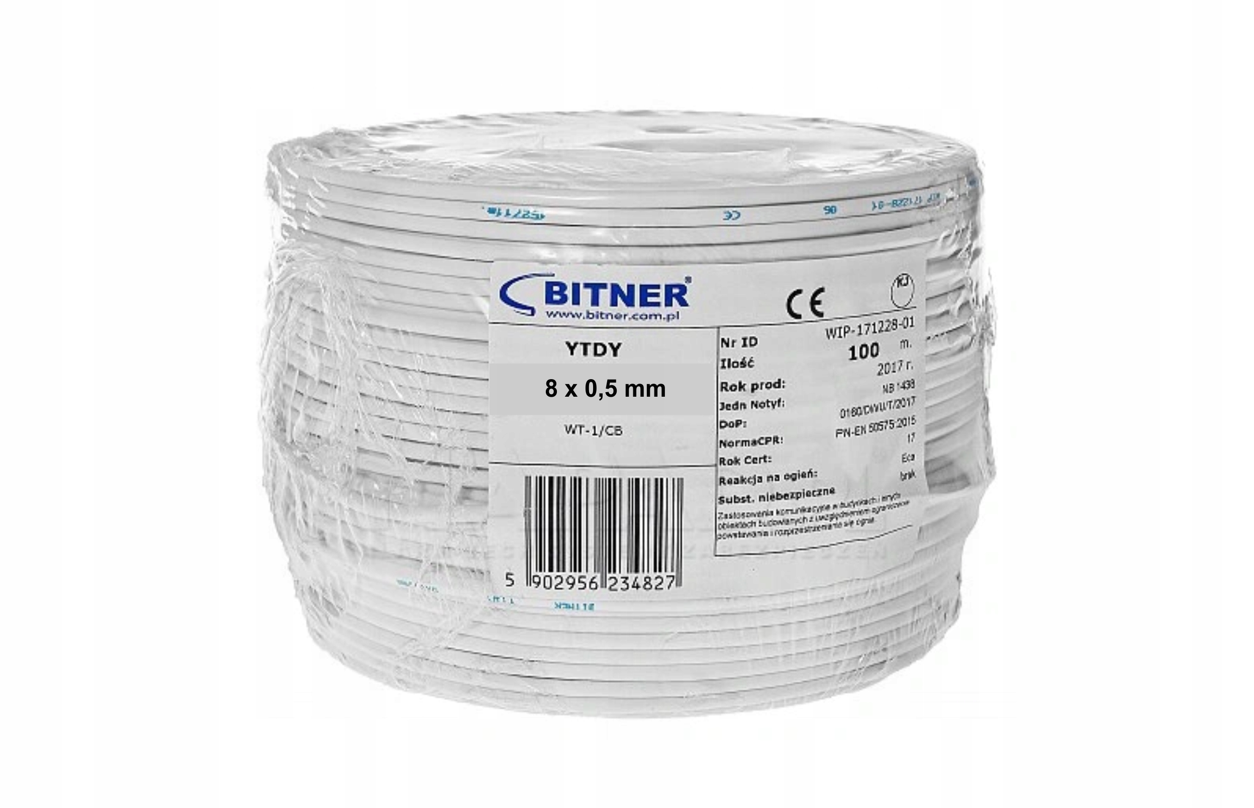

Ytdy 8x0,5mm Kabel alarmowy domofonowy 100m Bitner