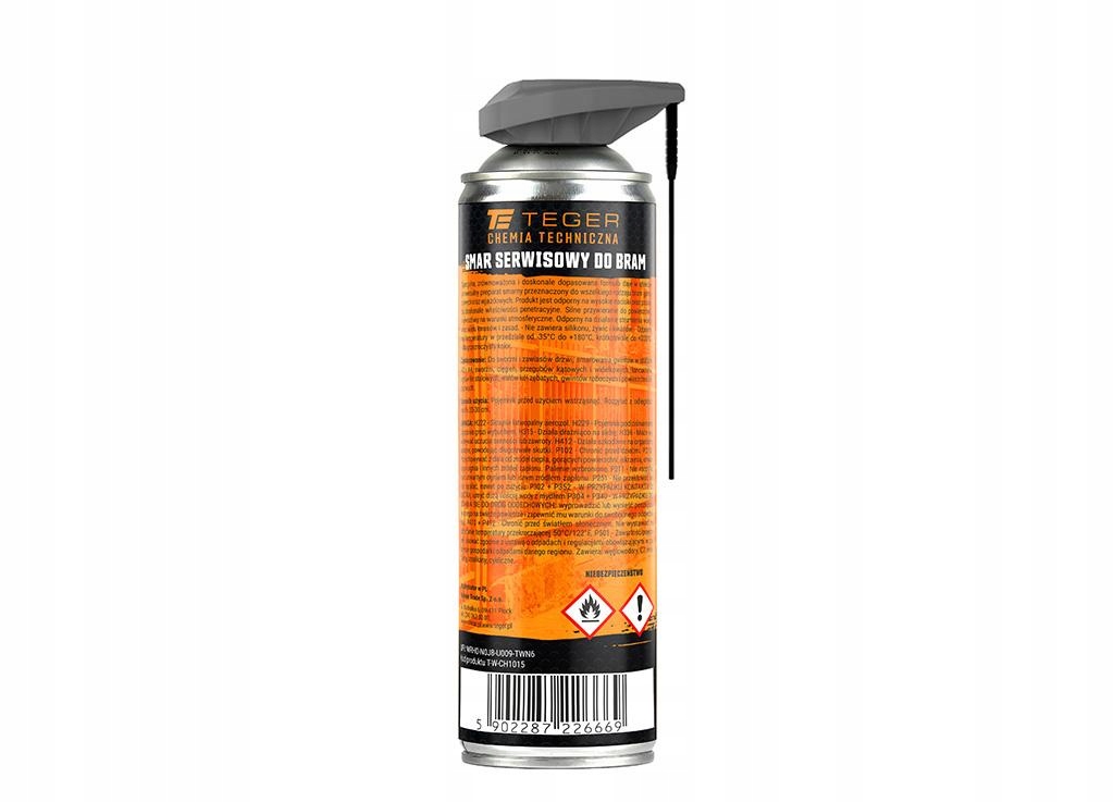 SMAR DO BRAM 500ml SPRAY z aplikatorem EVO każdy typ bram TEGER Producent inny