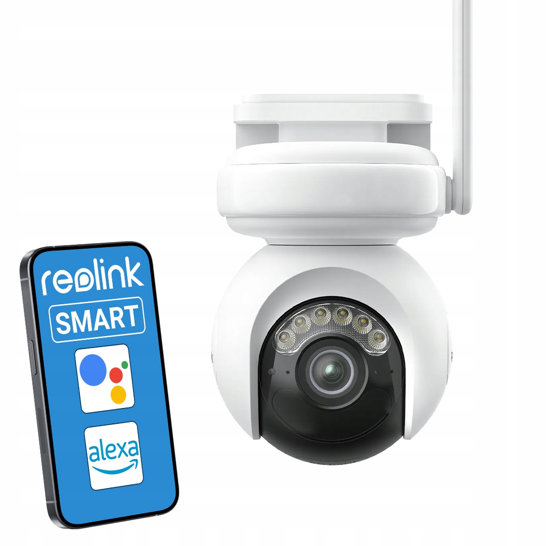 Vonkajšia solárna WiFi kamera 8 Mpix 4K Reolink IP65 Aplikácia nočného videnia
