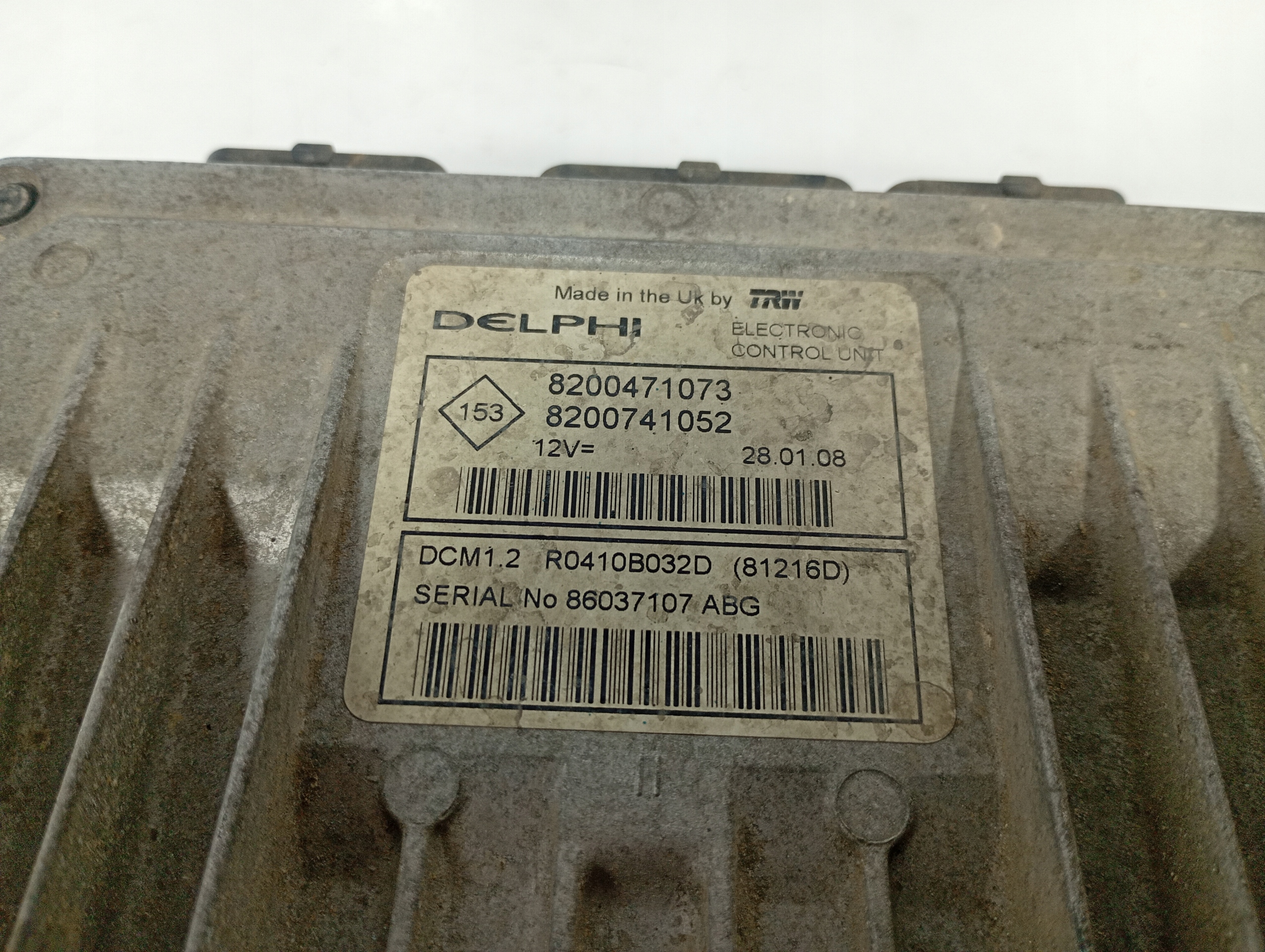 Renault Twingo 2 II 07-10 computer Centralina Motore OE 8200471073