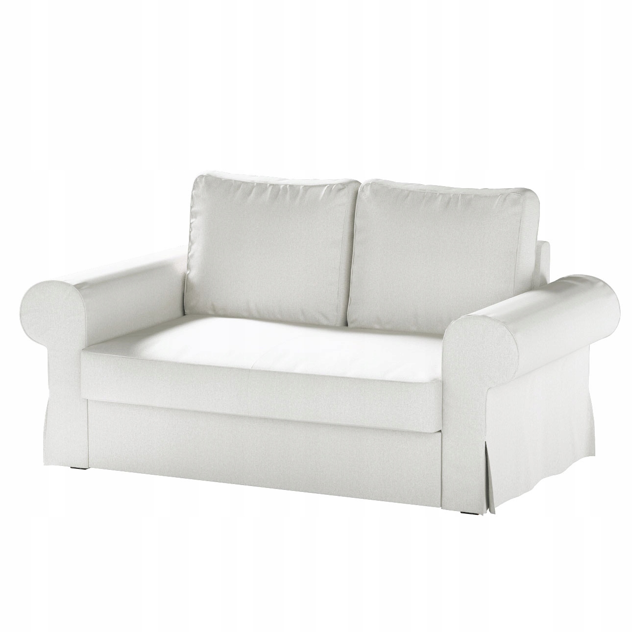 Dekoria potah na rozkládací pohovku Backabro pro 2 osoby Ikea, bílý