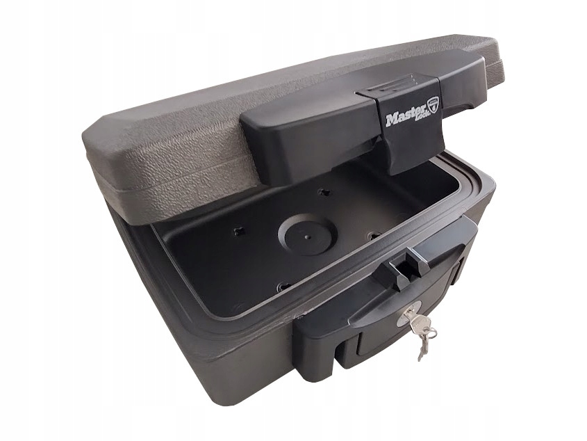 Kasetka czarna na pieniądze Master Lock 16x36x33cm Przeznaczenie na dokumenty na klucze na nośniki danych na pieniądze