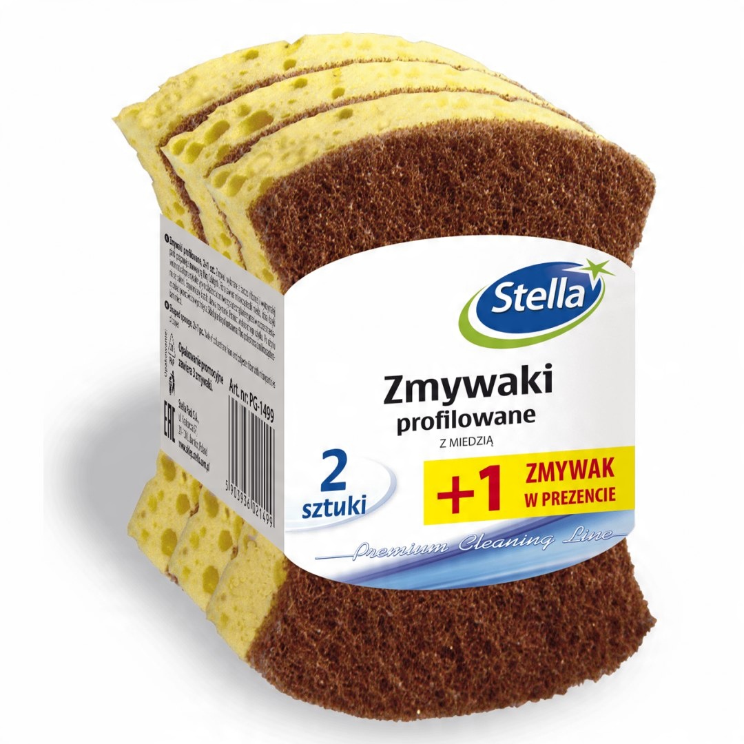 

Stella Zmywaki profilowane z miedzą 2+1 gratis