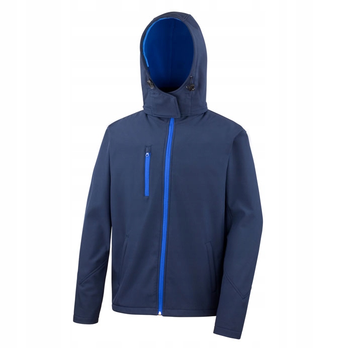 Pánská bunda Soft Shell s kapucí rozepínací Granátová vel. XL