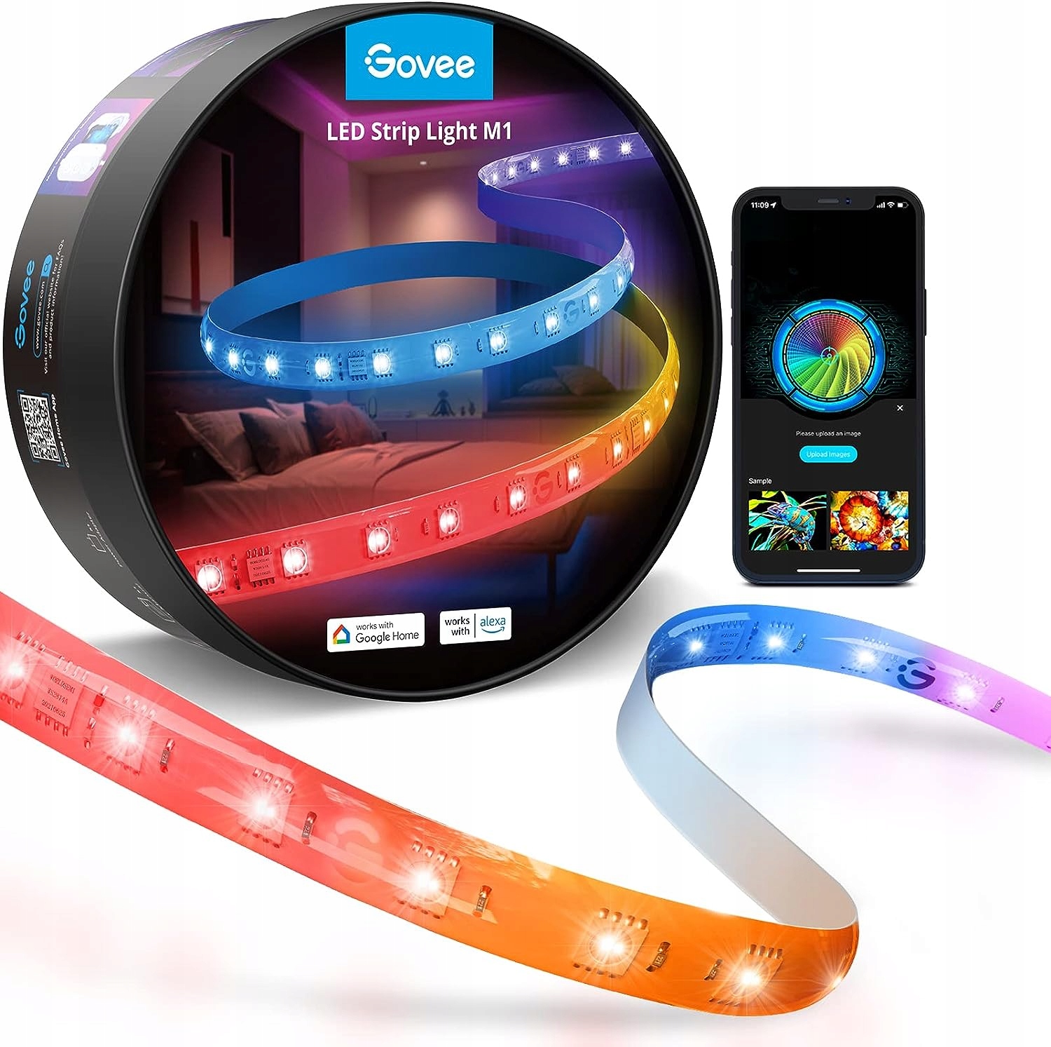 Rgbic Led Páska Synchronizace Hudby Ovládaná Aplikací Govee M1 5 M