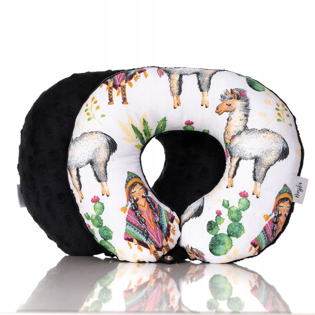 Poduszka podróżna Rogal zagłówek dla dorosłych alpaki