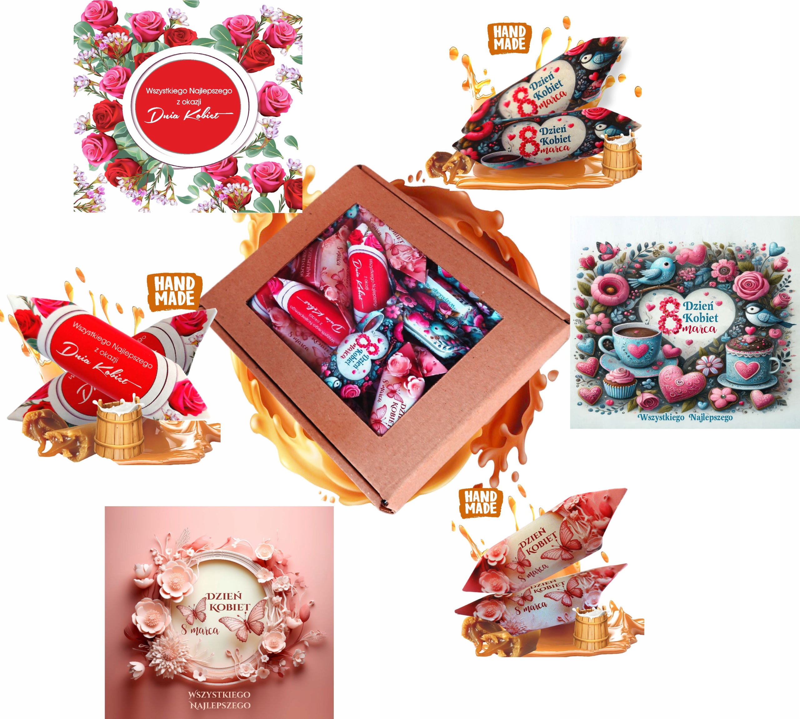 Levně Bonbóny Krówki pro den žen Elegantní a jedinečný Hotový Dárek mix 3kg express!