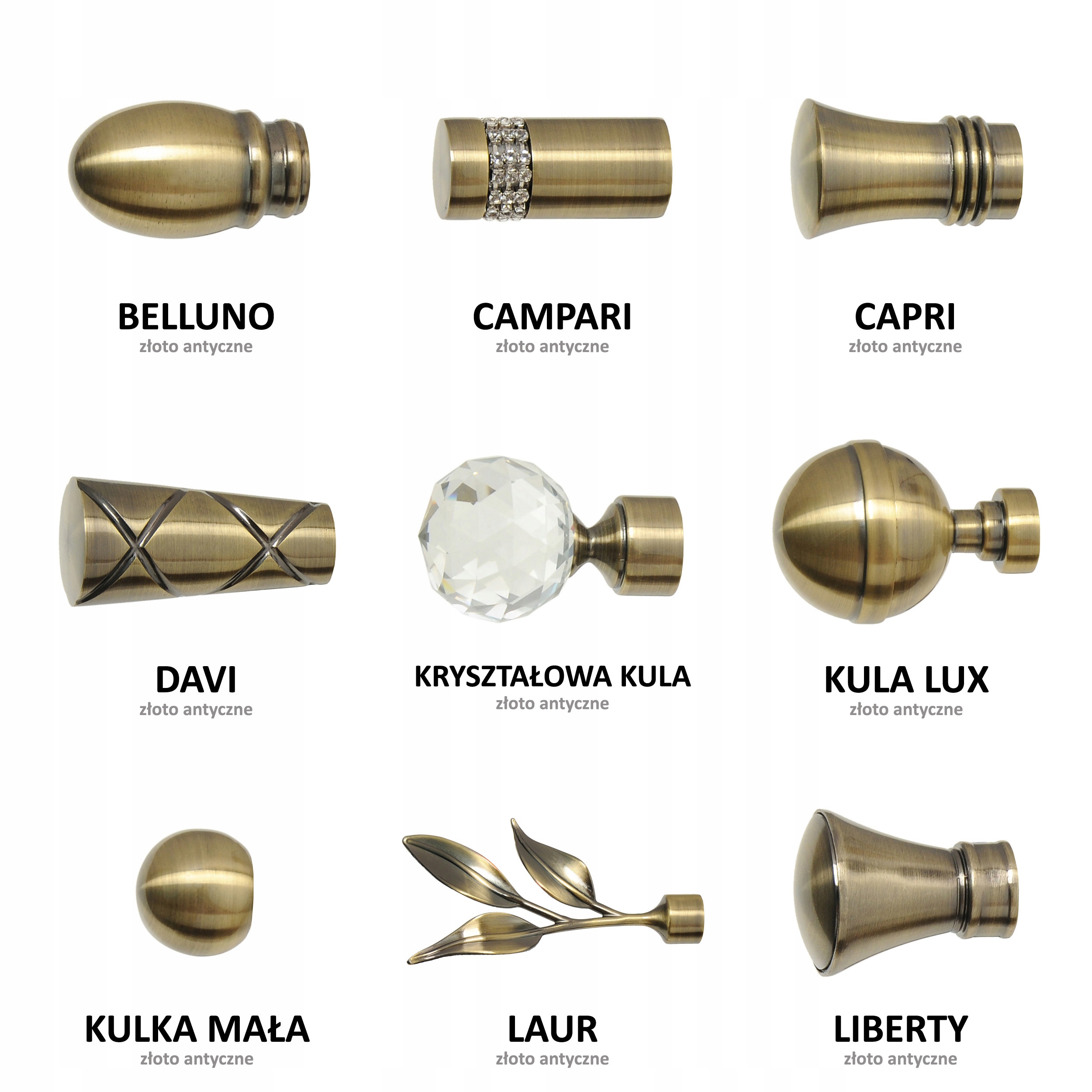 Karnisz ścienny 290 bez żabek 3 kolory SOLID MID Długość drążka 290 cm