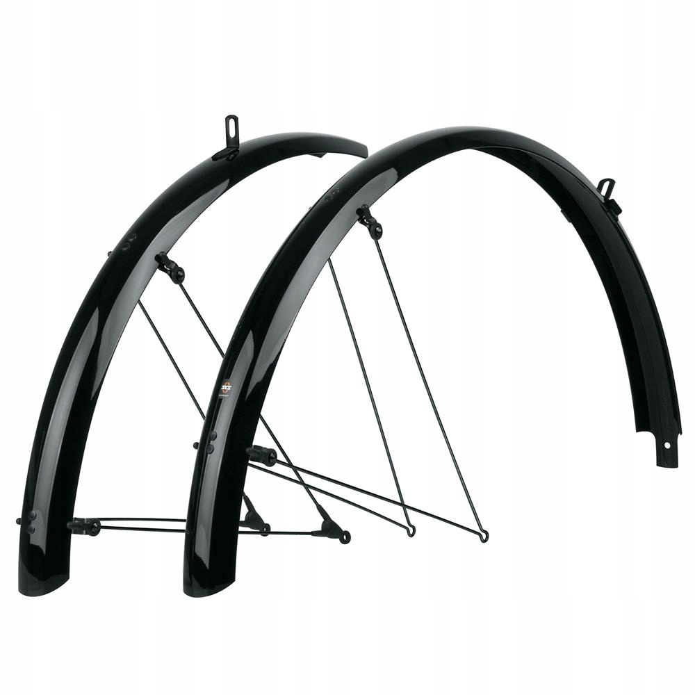 Błotniki rowerowe błotnik przedni tylny Sks Bluemels Basic 28" 55 mm pręty